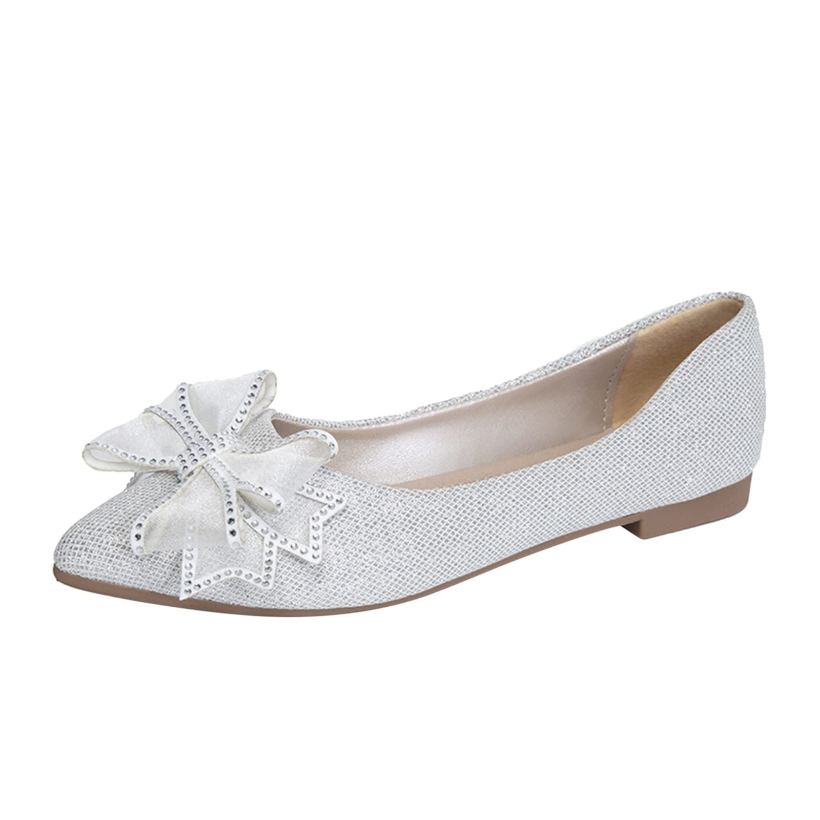 MLAGJSS Women's Breathable Slip-On Flats - Comfortable Casual Dress Shoes for Work, Travel & Everyday Wear
