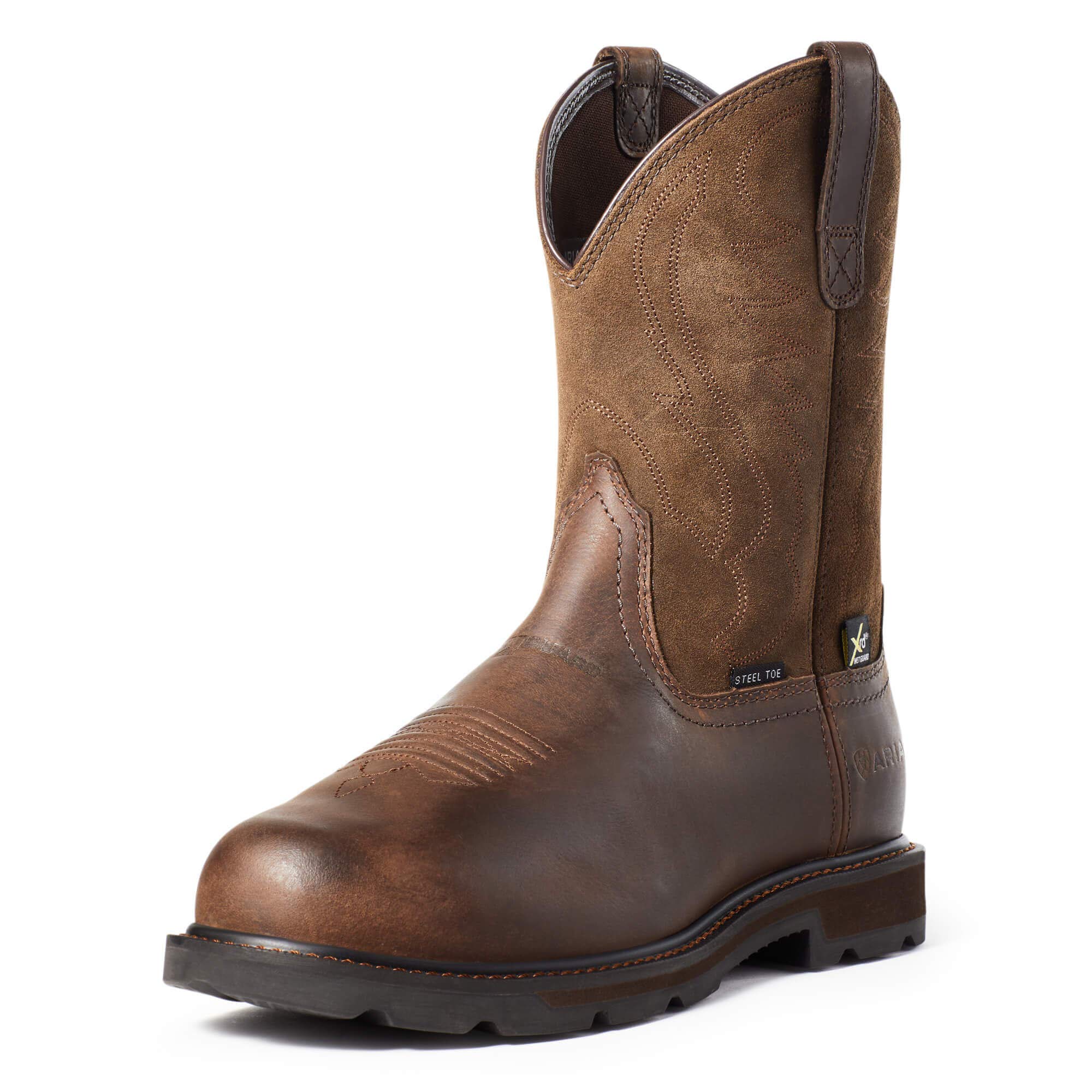 Ariat Men's Groundbreaker Metguard Steel Toe Work Boot - Durable Safety Shoes for Construction, Warehouse & Industrial Work - Comfortable & Protective Workwear for Tough Jobs