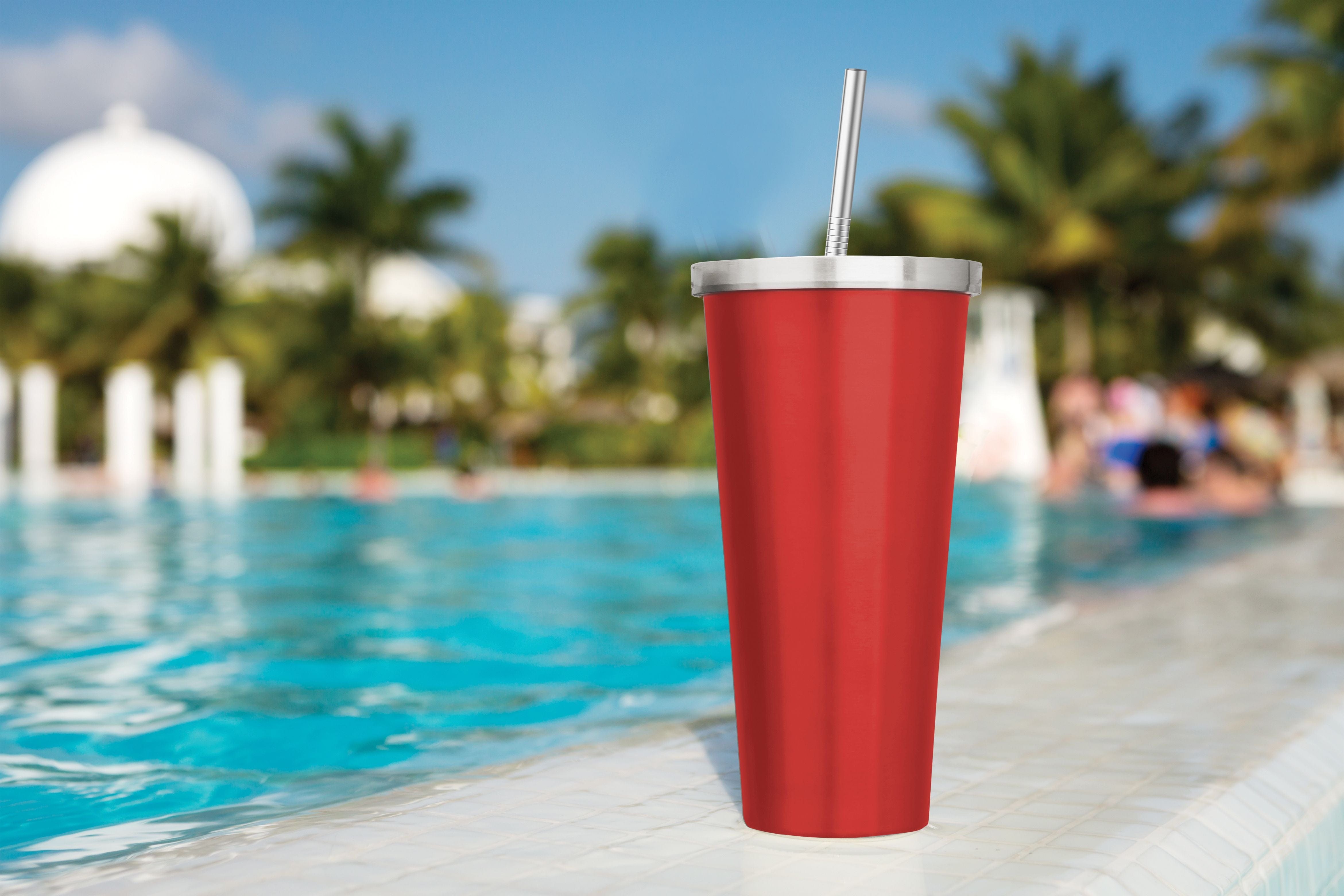 Eco-Friendly Reusable Drinking Straws - BPA Free Stainless Steel & Silicone Straws for Smoothies, Iced Coffee & Cocktails | Perfect for Home, Office & Travel Use