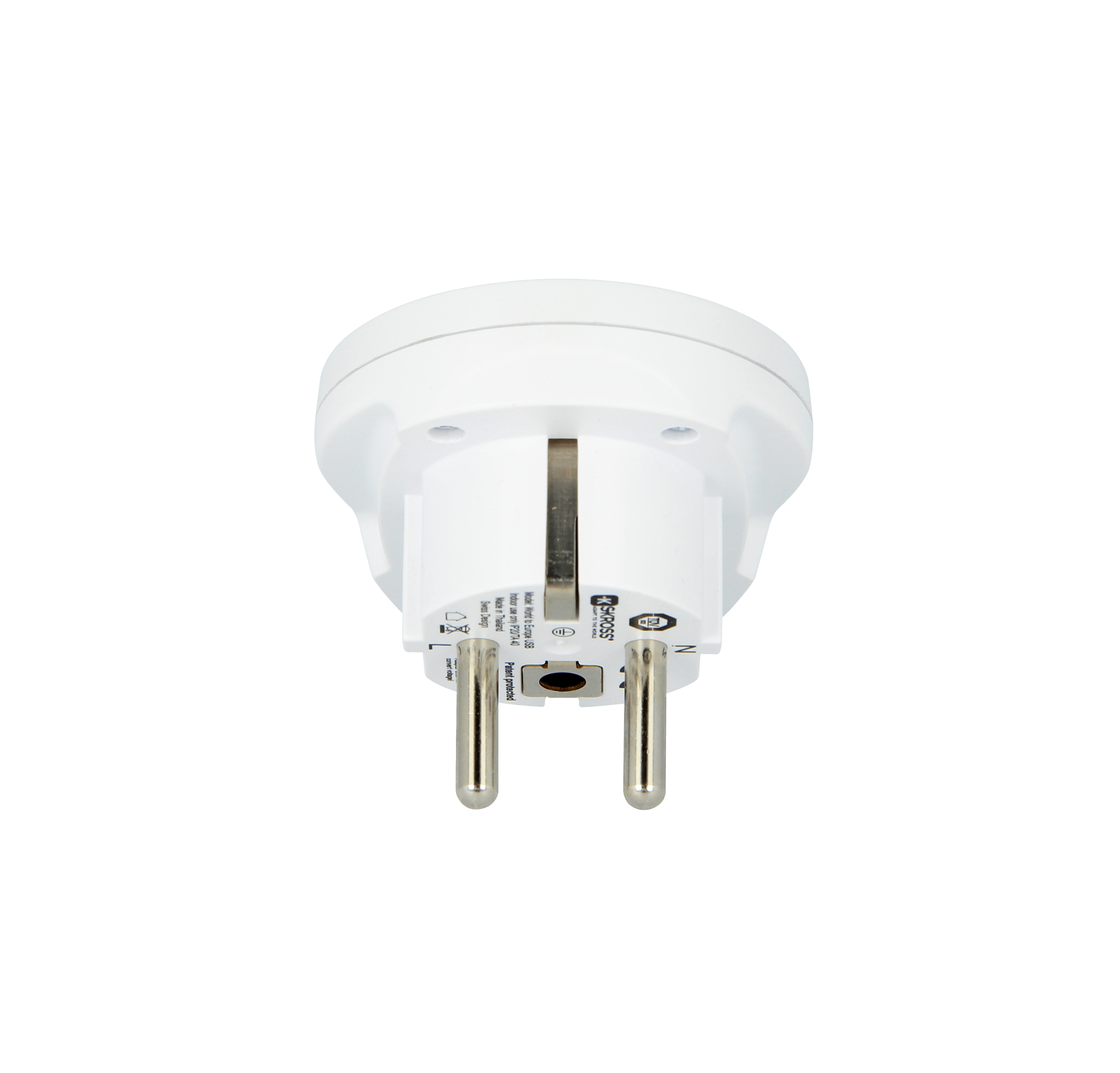 SKROSS World to Europe USB Travel Adapter - Universal Plug Converter for USA, UK, AU to EU - Perfect for Laptops, Phones & Cameras on European Vacations