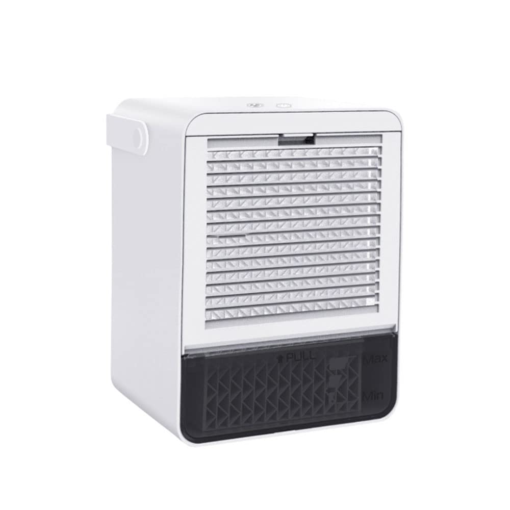 Riloer Portable Air Conditioner Fan with 3 Speed Settings | Compact Evaporative Cooler & Air Humidifier | USB Charging Desktop AC for Home, Office, Bedroom | Stay Cool in Small Spaces & Workspaces