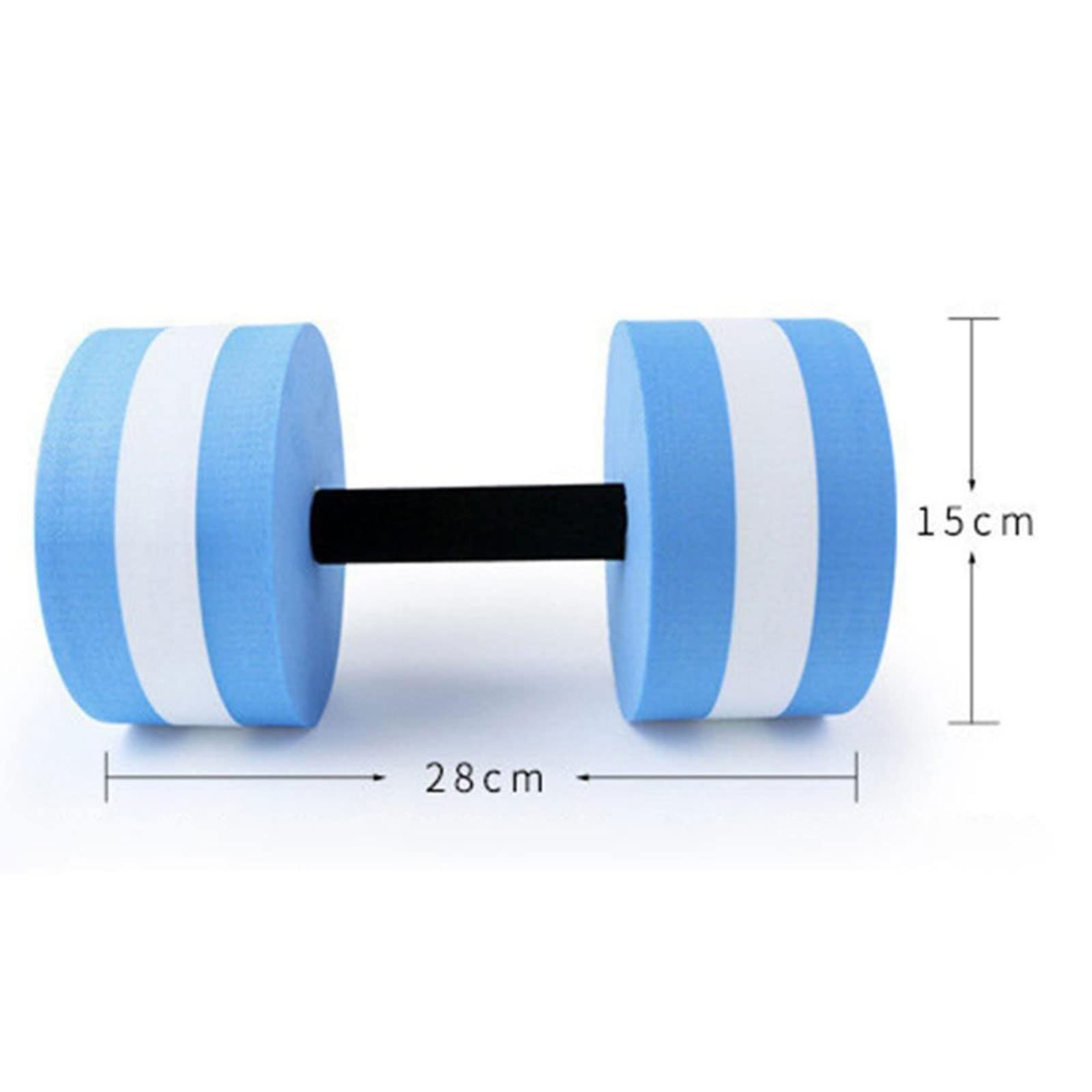 CHDWEY Floating Dumbbell for Water Aerobics - Lightweight Foam Pool Dumbbells for Swimming, Water Yoga & Fitness - Automatic Float Aqua Barbell (Green) - Perfect for Pool Workouts, Hydrotherapy & Home Exercise