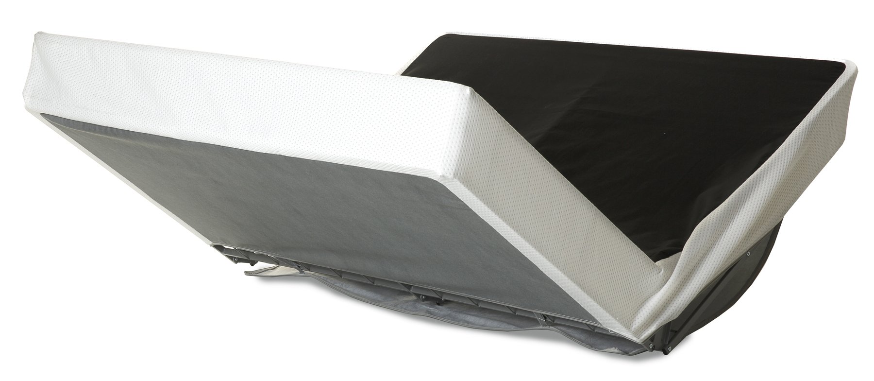 Continental Sleep Metal Foldable Box Spring Foundation - Full Size Bed Frame with Sturdy Support | Perfect for Guest Rooms, Dorms & Small Spaces