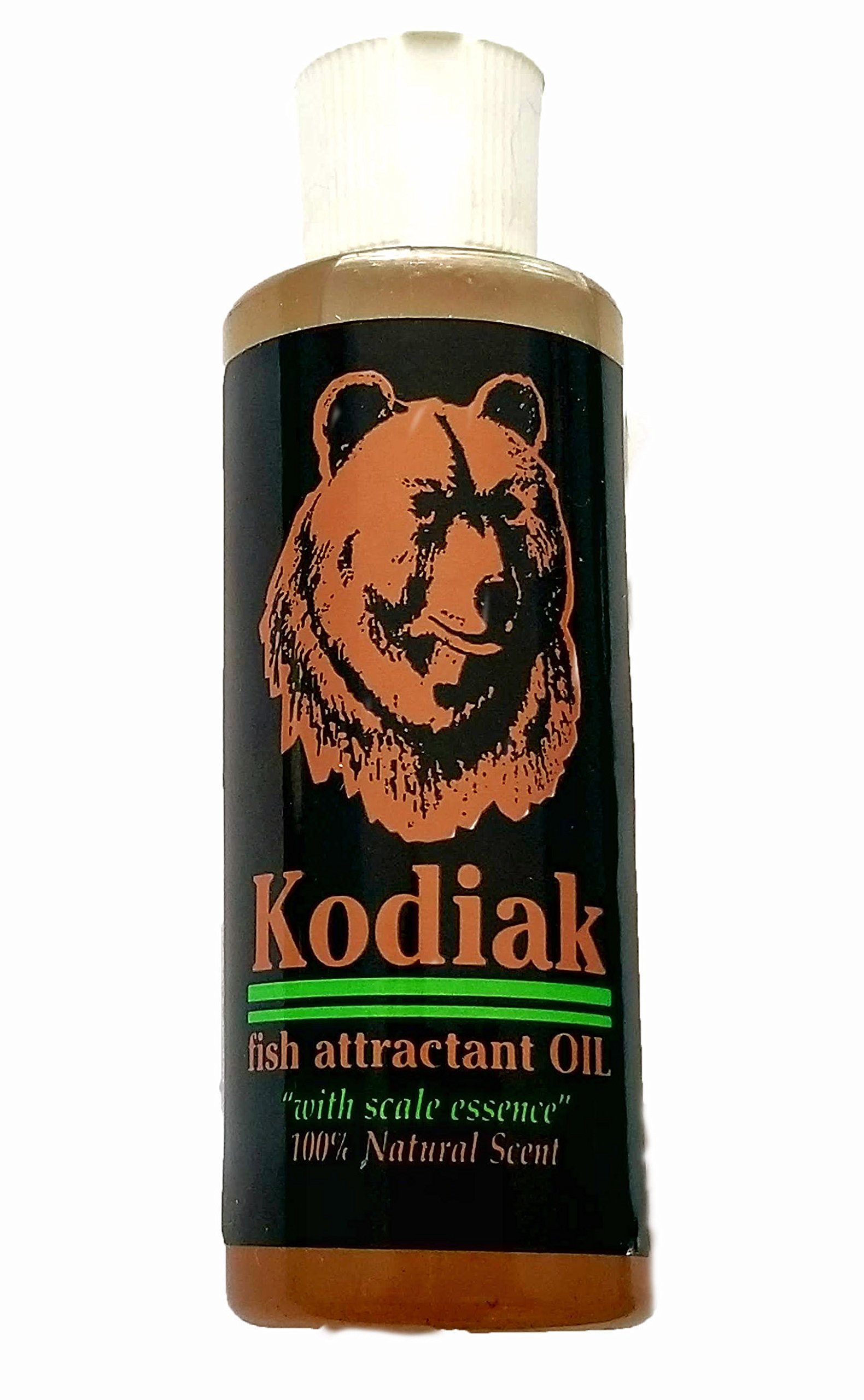 Kodiak Bass Fishing Attractant Oil - Premium Fish Lure Formula for Bass Fishing - Ideal for Freshwater Fishing, Lake & River Bass Angling