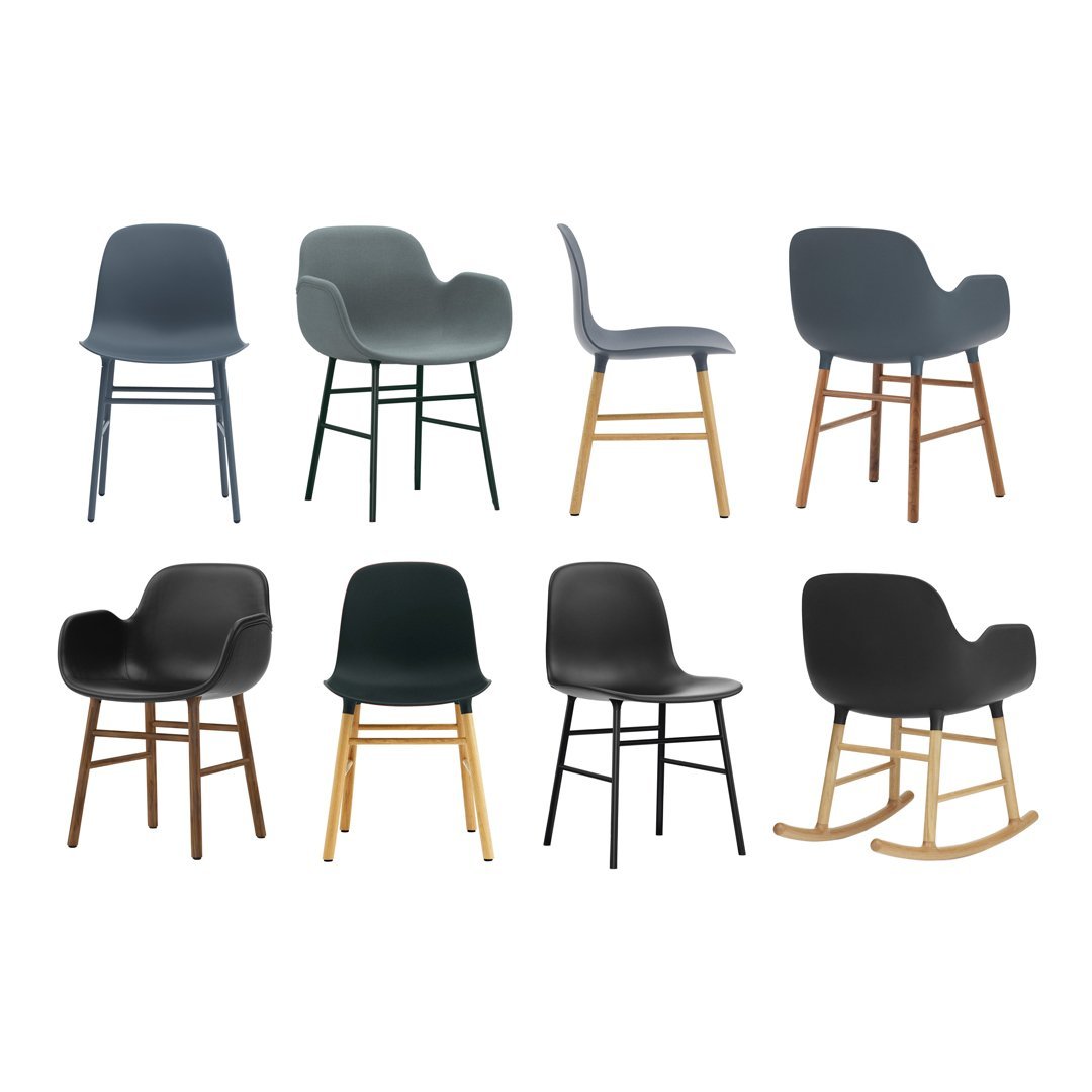 Modern Form Armchair with Sturdy Metal Legs & Soft Upholstery - Perfect for Living Room, Office, or Reading Nook
