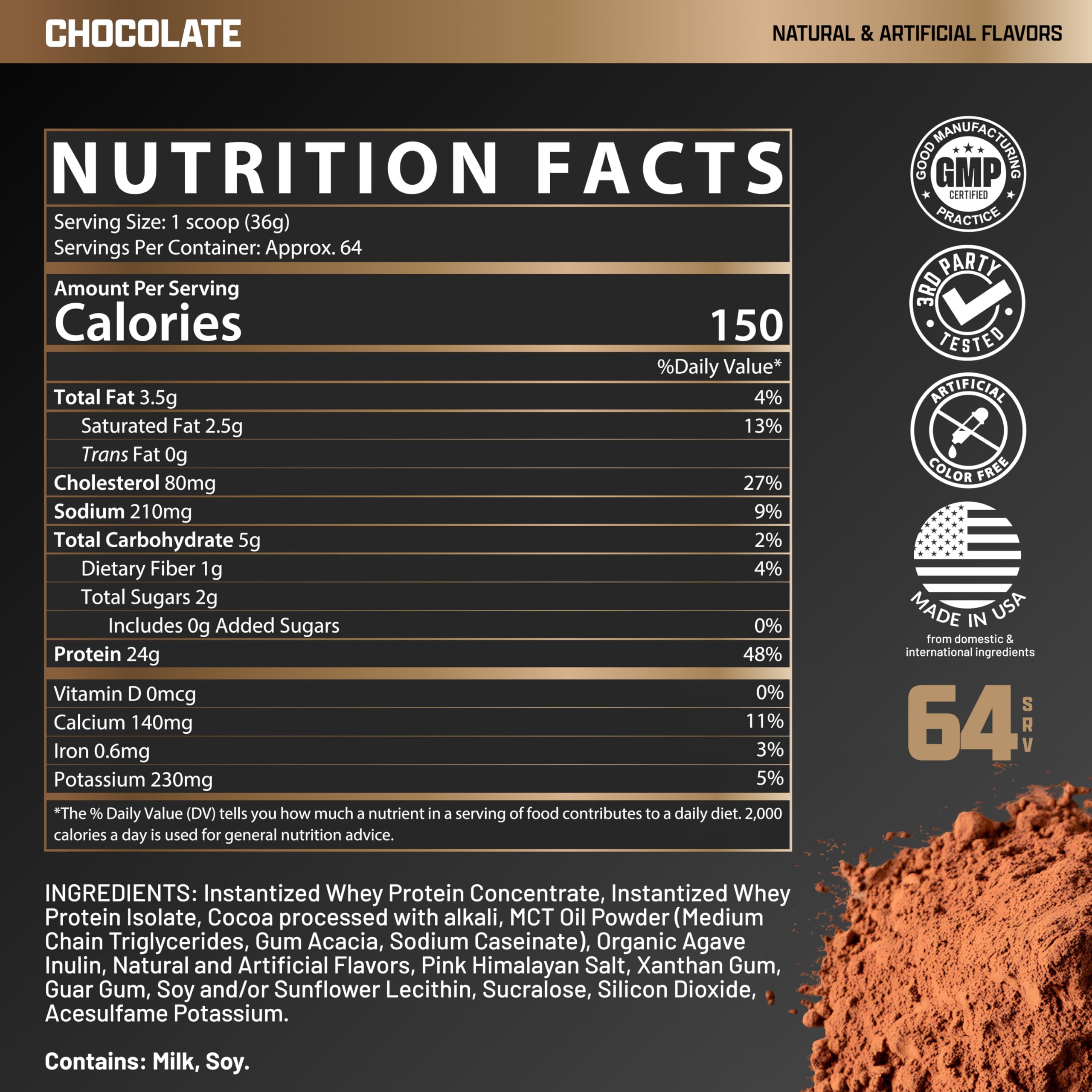 Nutrex Research Whey Protein Powder - 5lbs Chocolate Muscle Infusion Whey Isolate with EAA & High BCAA for Muscle Growth - Post Workout Recovery Supplement for Men & Women - Sports Nutrition with Great Taste & Texture - Ideal for Gym, Bodybuilding & Fitness Enthusiasts