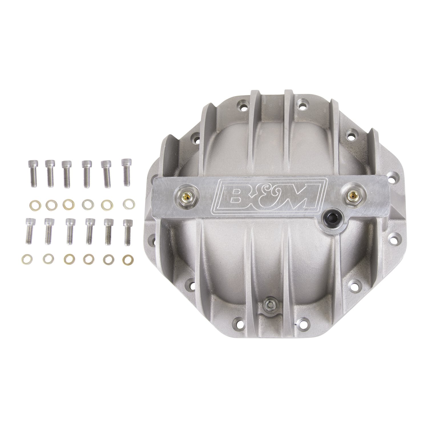 B&M 10306 Differential Cover - Heavy Duty Replacement for Trucks & SUVs - High-Performance Protection for Off-Road & Towing Scenarios