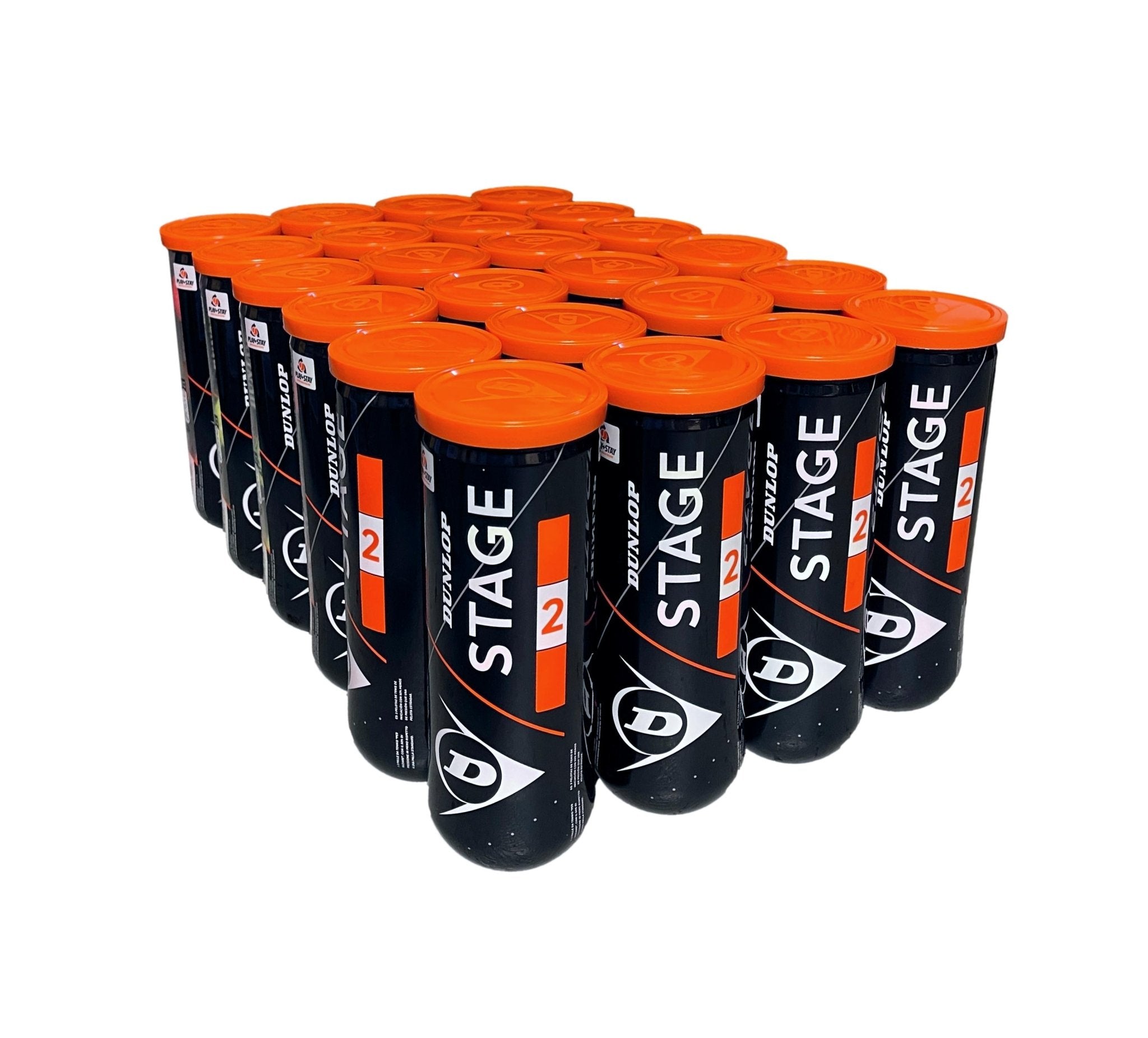 Dunlop Stage 2 Orange Tennis Balls - Premium High-Visibility Tennis Balls for Training & Match Play - Ideal for Outdoor Courts, Tennis Practice & Competitive Play