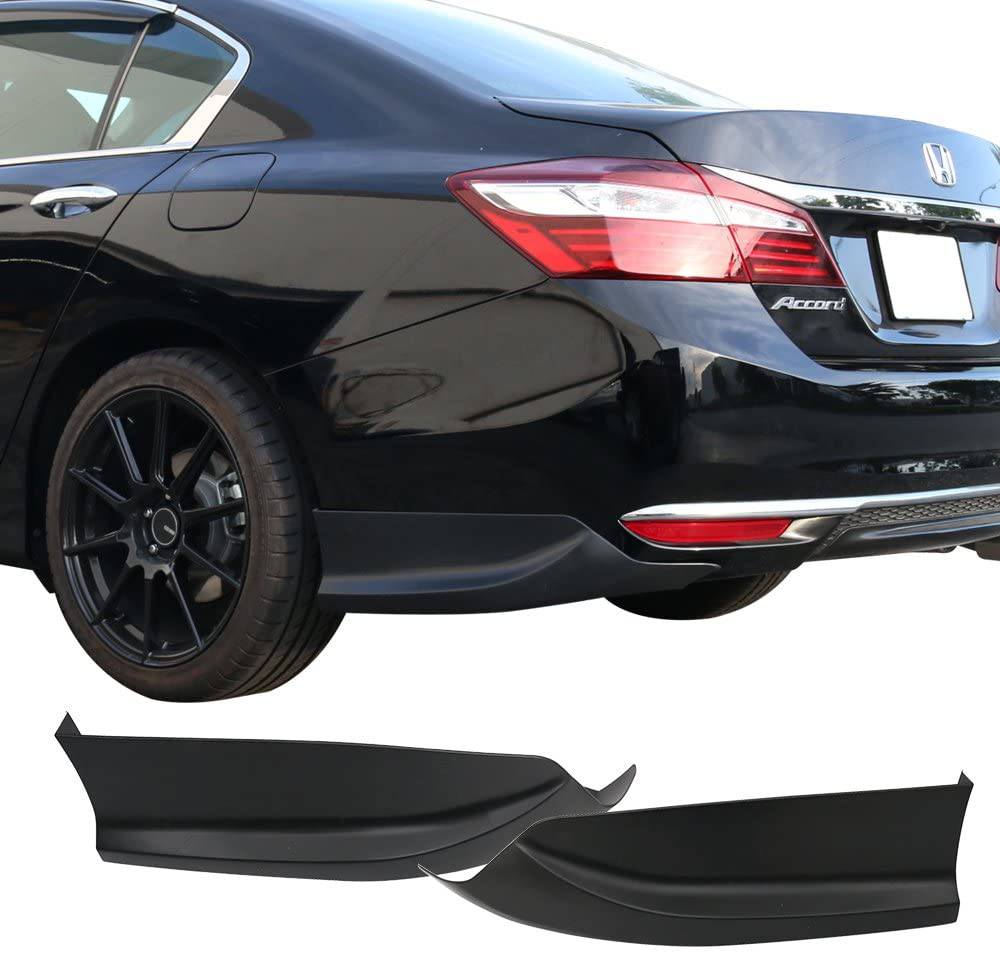 HFP Style Rear Lip Spoiler for 2016-2017 Honda Accord Sedan 4Dr - Unpainted Black PP Rear Diffuser Valance | Underbody Splitter | Car Body Kit Upgrade for Enhanced Styling & Aerodynamics