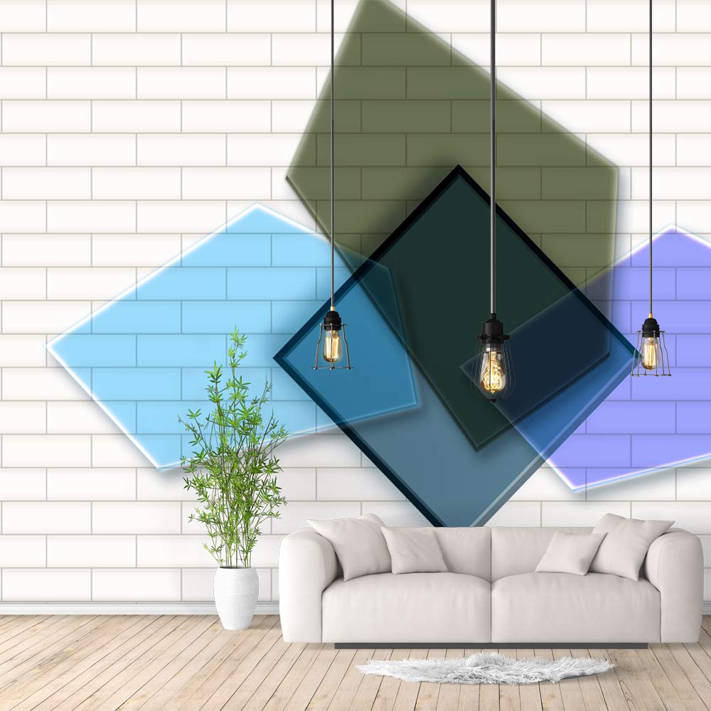 Abstract Geometric Peel and Stick Wallpaper - Removable Wall Mural for Bedroom Decor (100x144 inches) - Perfect for Modern Home, Apartment, and Nursery Wall Stickers