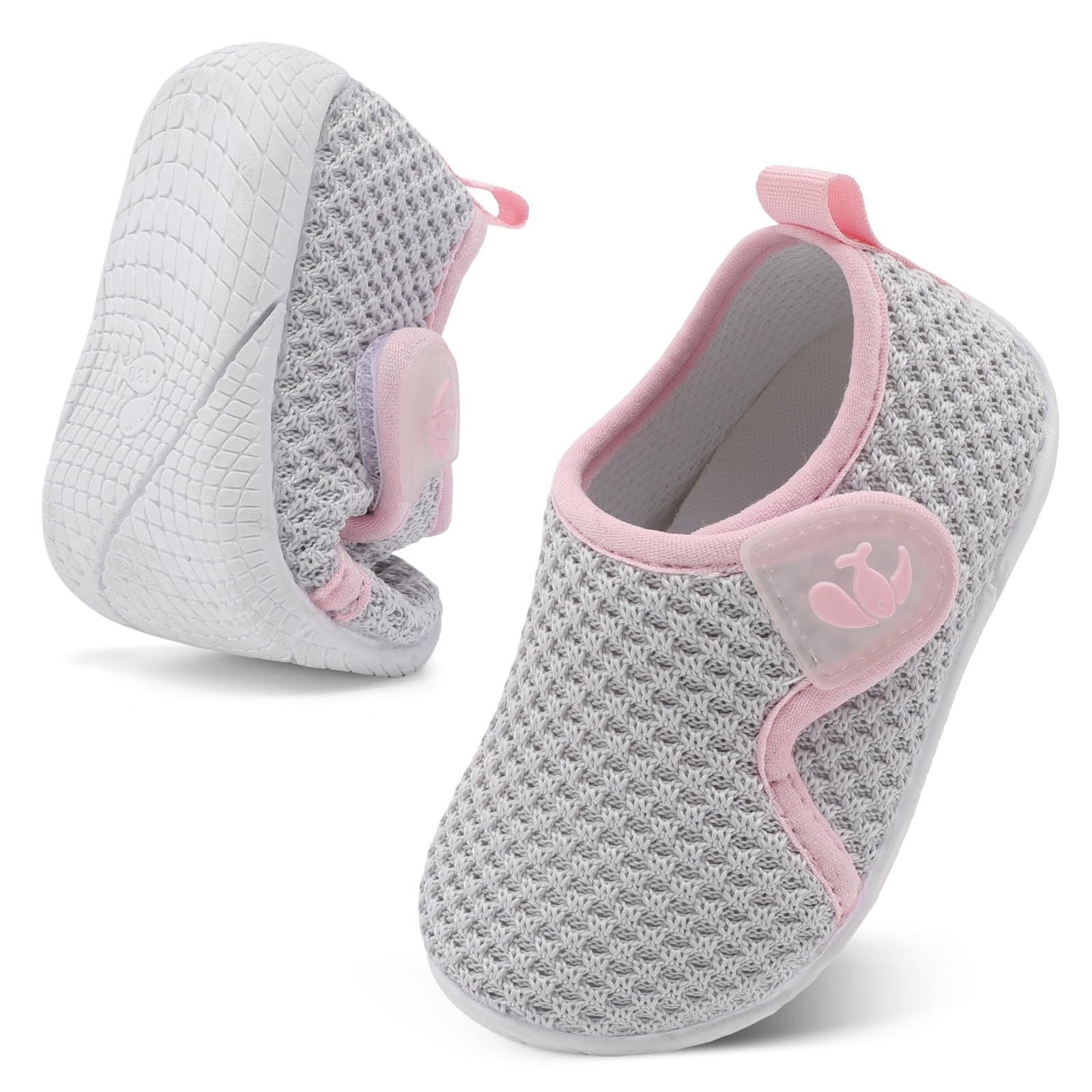 FEETCITY Toddler Walking Shoes - Slip On Boys Girls Kids Sports Sneakers for School & Casual Wear - Lightweight Barefoot Shoes for Active Play & Outdoor Adventures