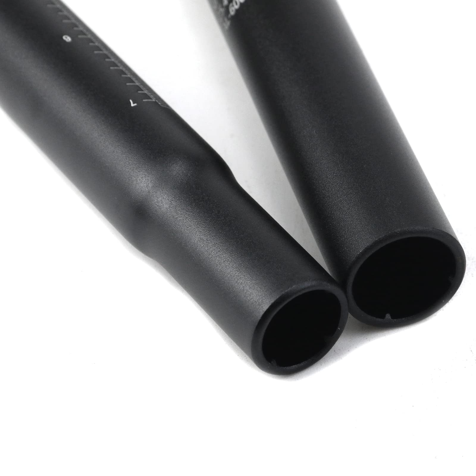 MY MIRONEY 2PCS Aluminum Alloy Bike Seatpost - Matte Black Bicycle Seat Post with Scale, 25.4 x 250mm, Replacement for Road & Mountain Bikes - Perfect for Cycling, Commuting & Outdoor Adventures