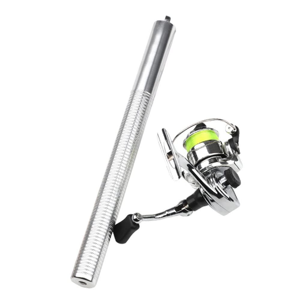 1.4M Portable Telescopic Fishing Rod with 2+1 BB Spinning Reel - Left/Right Hand Interchangeable Fishing Tackle Kit for Freshwater & Saltwater Fishing - Perfect for Travel, Camping and Shore Fishing Adventures