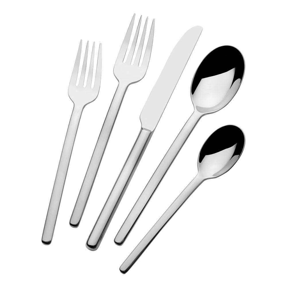 Premium Zena 20-Piece Stainless Steel Flatware Set - Service for 4 - Elegant Dining Utensils for Everyday Meals & Dinner Parties