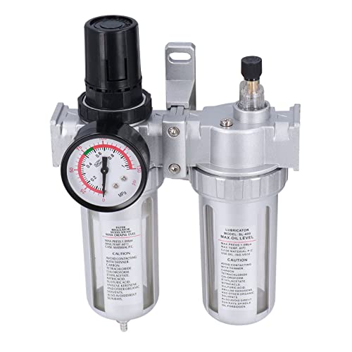 High Precision G1/2in Compressed Air Filter - 1Mpa Max Pressure, Aluminum Alloy Water Oil Separator Regulator for Pneumatic Systems | Ideal for Industrial Machinery, Automotive Repair & HVAC Applications