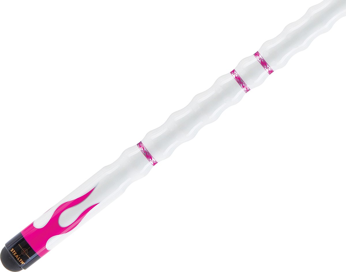 Action Stealth Pink Flame Cue - Premium Billiard Pool Stick for Professional & Recreational Players - Perfect for Home Game Rooms, Bars, and Pool Halls