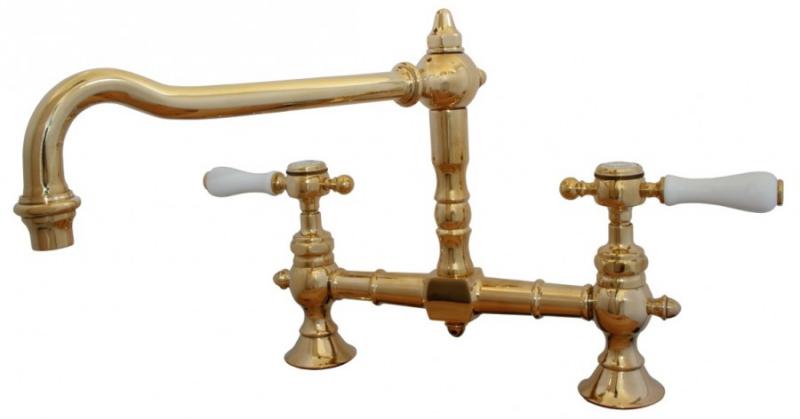 Horus Victoria 2-Hole Brass Kitchen Faucet - Premium Matte Black Finish for Modern Sinks - Perfect for Home Renovation & Commercial Use