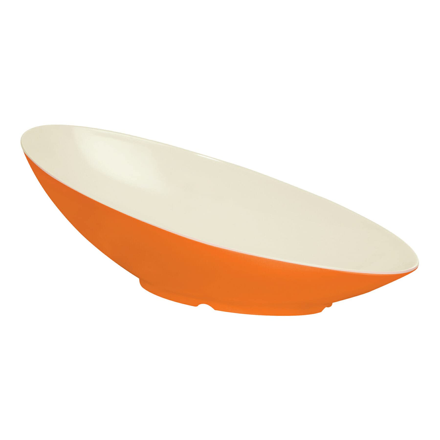 G.E.T. B-797-ST 1 Quart Sunset Angled Oval Cascading Serving Bowl for Salads, Snacks, Pasta, Fruits & Desserts – Perfect for Dinner Parties, Buffets & Family Gatherings