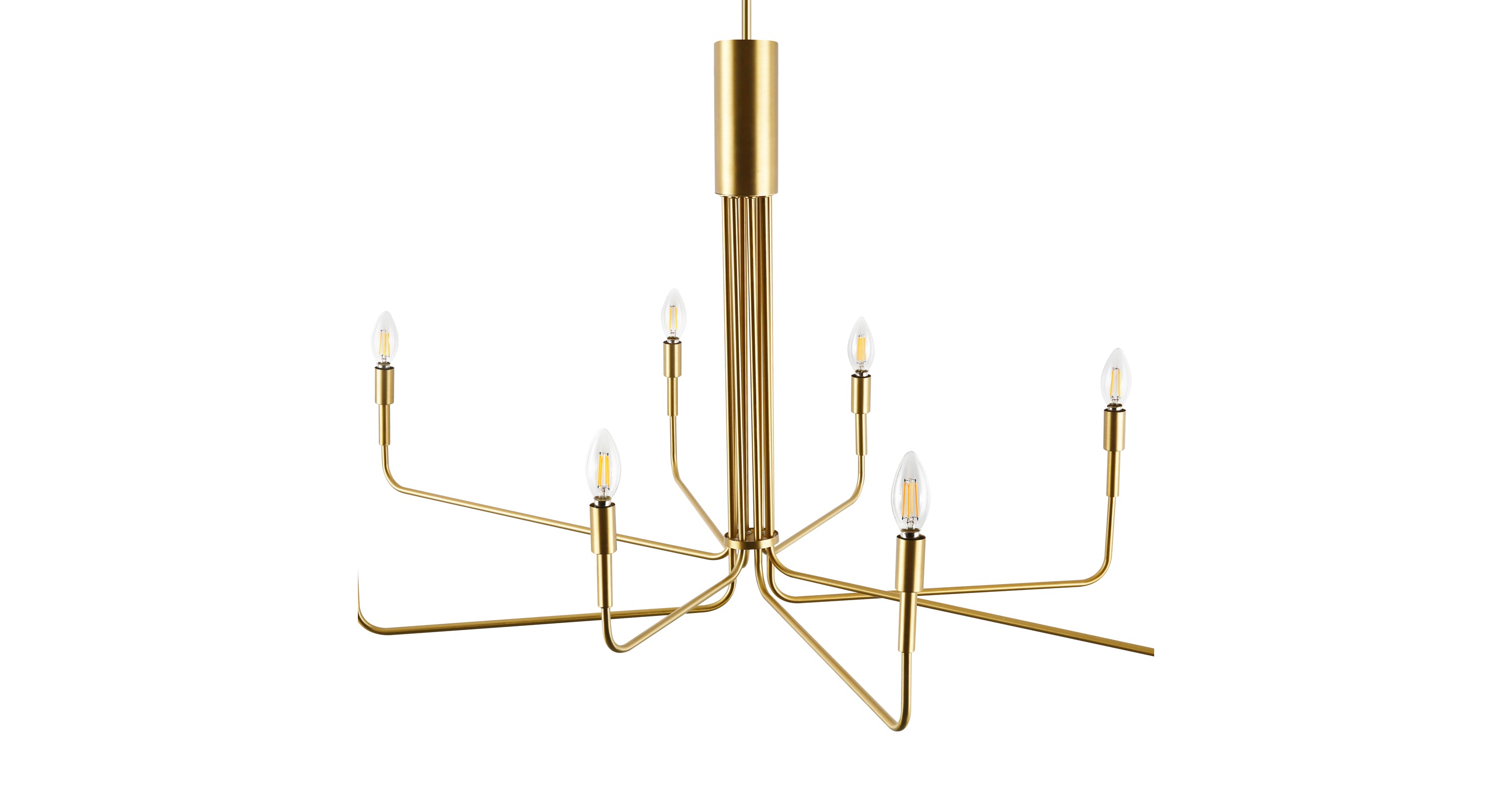 Bella 8-Light Modern Chandelier - Elegant Crystal Ceiling Light Fixture for Dining Room, Living Room & Bedroom Decor