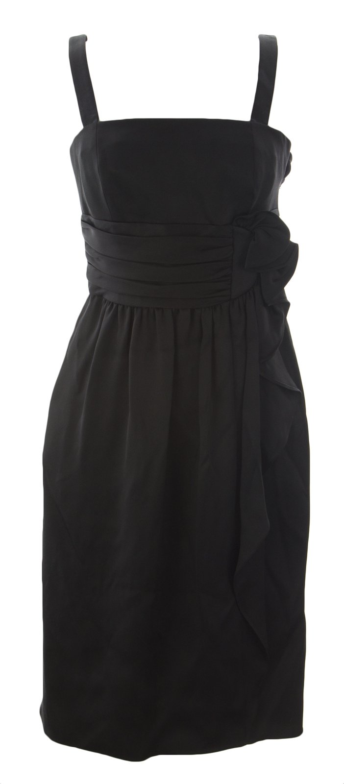 Giorgio Armani Women's Pleated Waist Short Dress - Size IT 38 (US 6) - Black - Perfect for Cocktail Parties & Summer Events