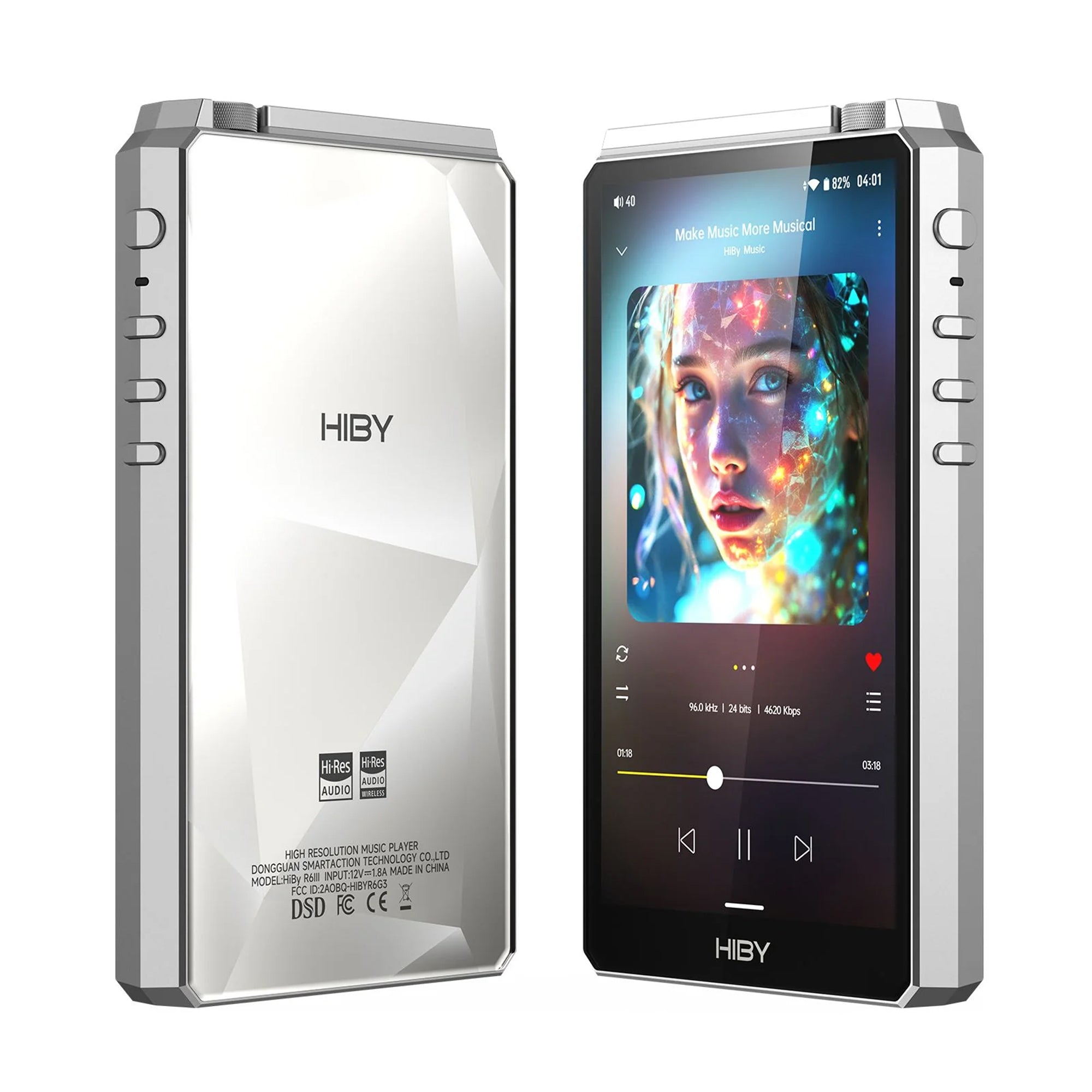 HiBy R6 III 2025 Hi-Res Audio Portable Music Player with Dual ES9038Q2M DAC - Perfect for Travel, Gym & Audiophile Listening
