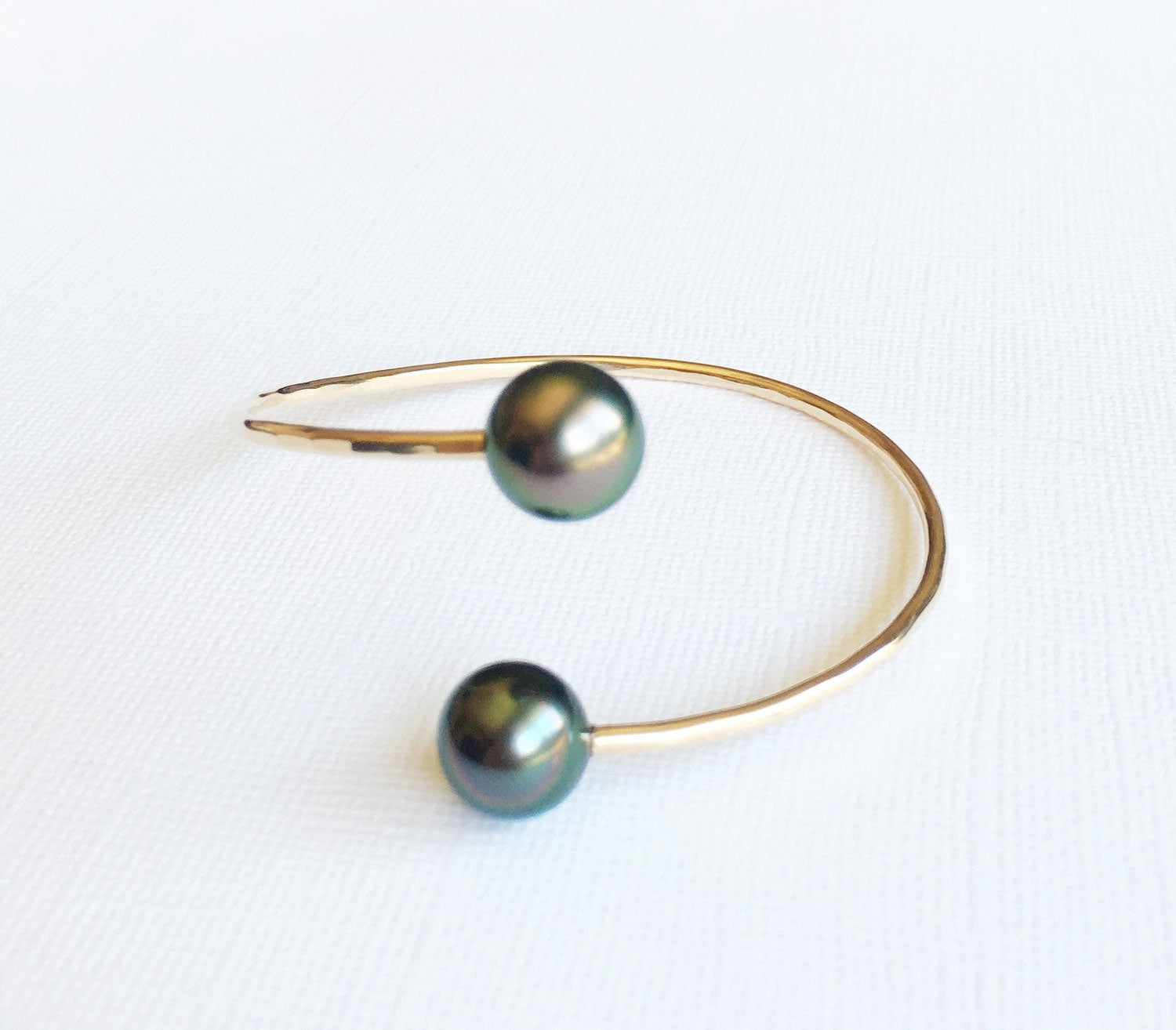 Tahitian Pearl Cuff Bracelet (B265) - Elegant Handmade Jewelry for Women, Perfect for Weddings, Parties & Special Occasions
