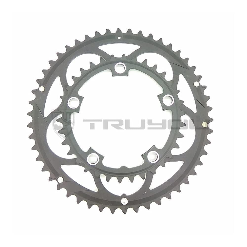 **110 BCD Road Bike Chainring Set - 50T/48T/34T Double Crown Sprockets for Folding & Road Bicycles - Perfect for Commuting & Performance Cycling**