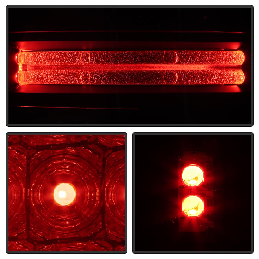 ACANII Smoked LED Tail Lights for 2003-2006 Chevy Silverado 1500 - Black Brake Lamps Replacement Pair (Driver & Passenger Side) | Enhanced Night Visibility & Style Upgrade for Pickup Trucks