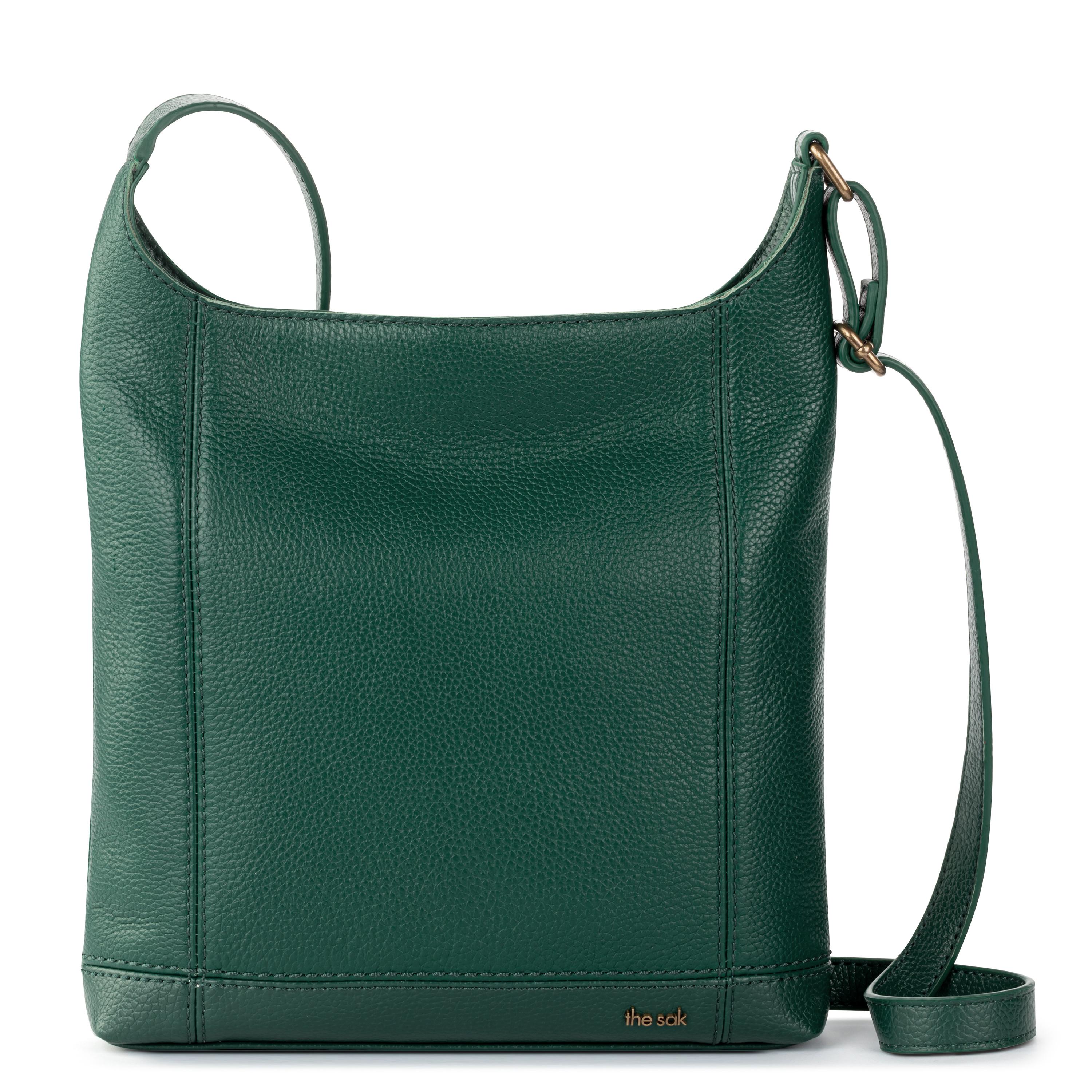 De Young Genuine Leather Crossbody Bag - Stylish & Durable Pine Color for Women | Perfect for Work, Travel & Everyday Use