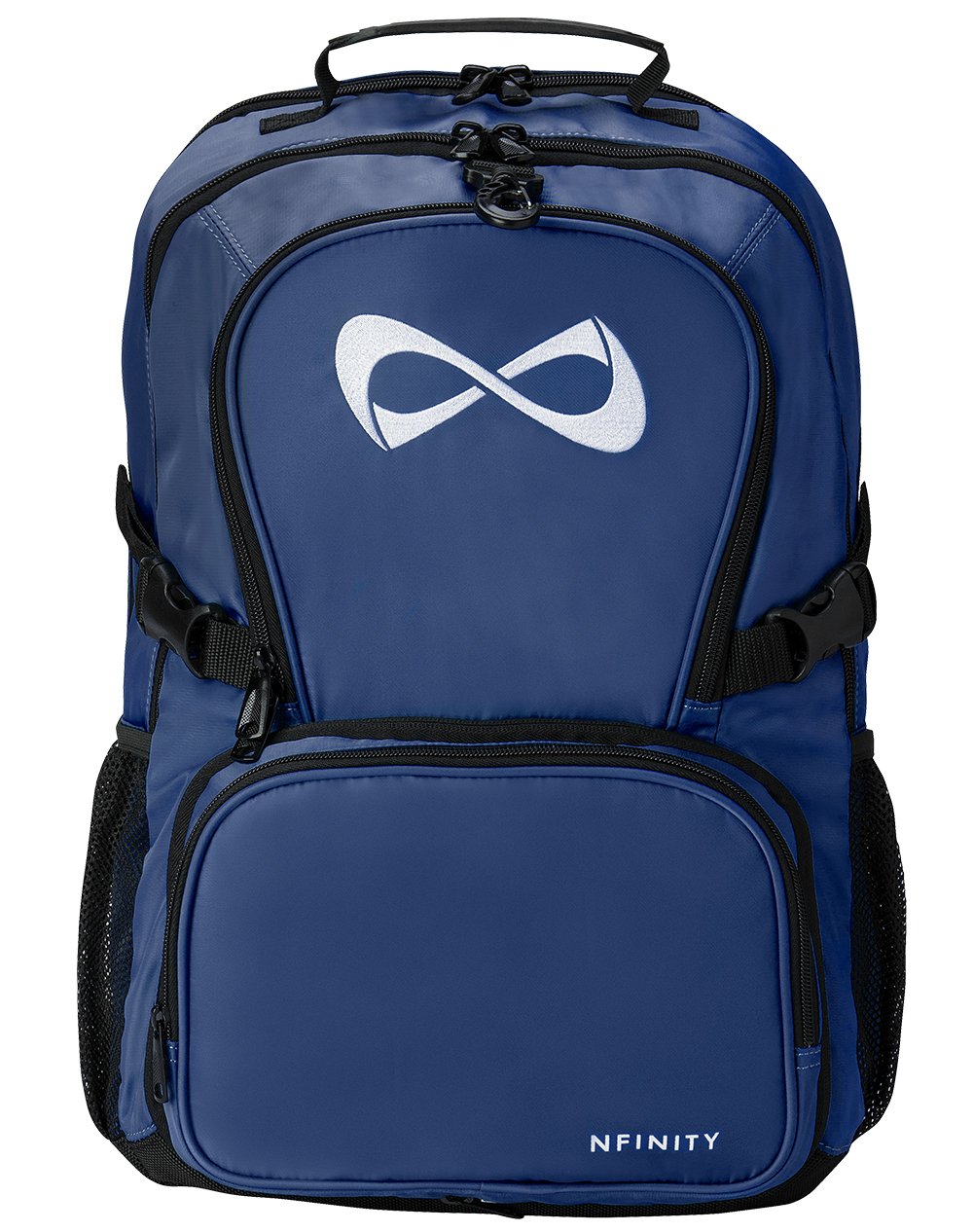 Nfinity Classic Cheer Backpack for Cheerleading - Lightweight Sports Backpack with Detachable Purse & Laptop Sleeve - Perfect for Travel, School & Gym - Royal Blue