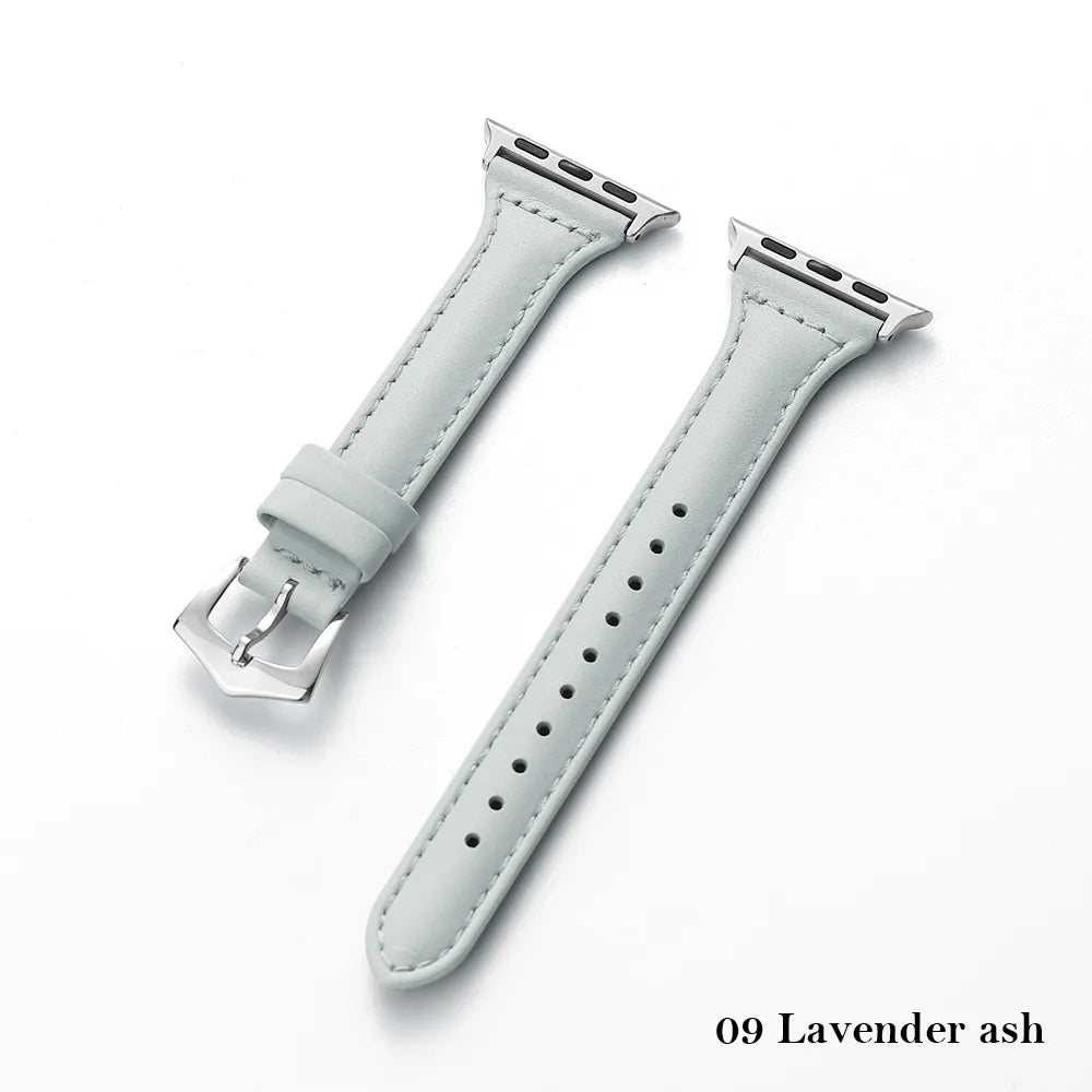 Classic Chic Leather Bands for Apple Watch - Stylish & Durable Replacement Straps - Perfect for Work, Gym & Everyday Wear