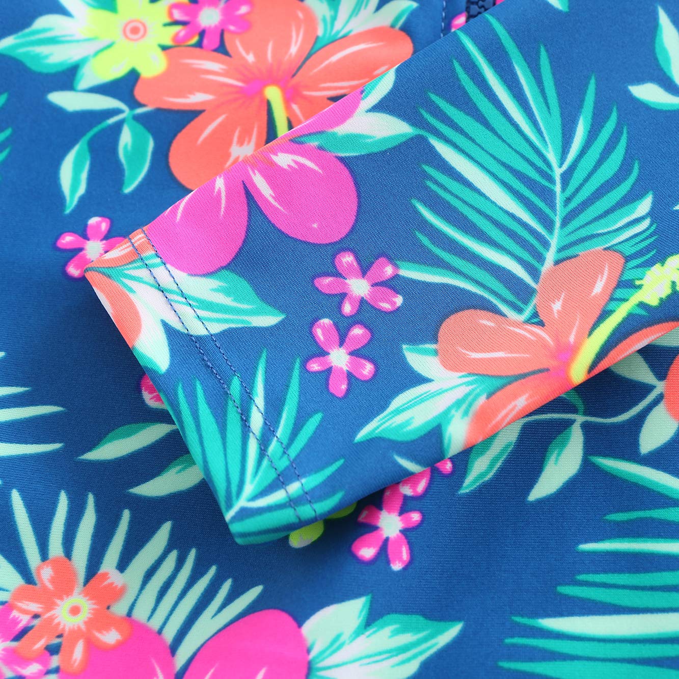 Hawaiian Ruffle One Piece Swimsuits for Girls - Cute Bathing Suit for Beach, Pool & Summer Vacations
