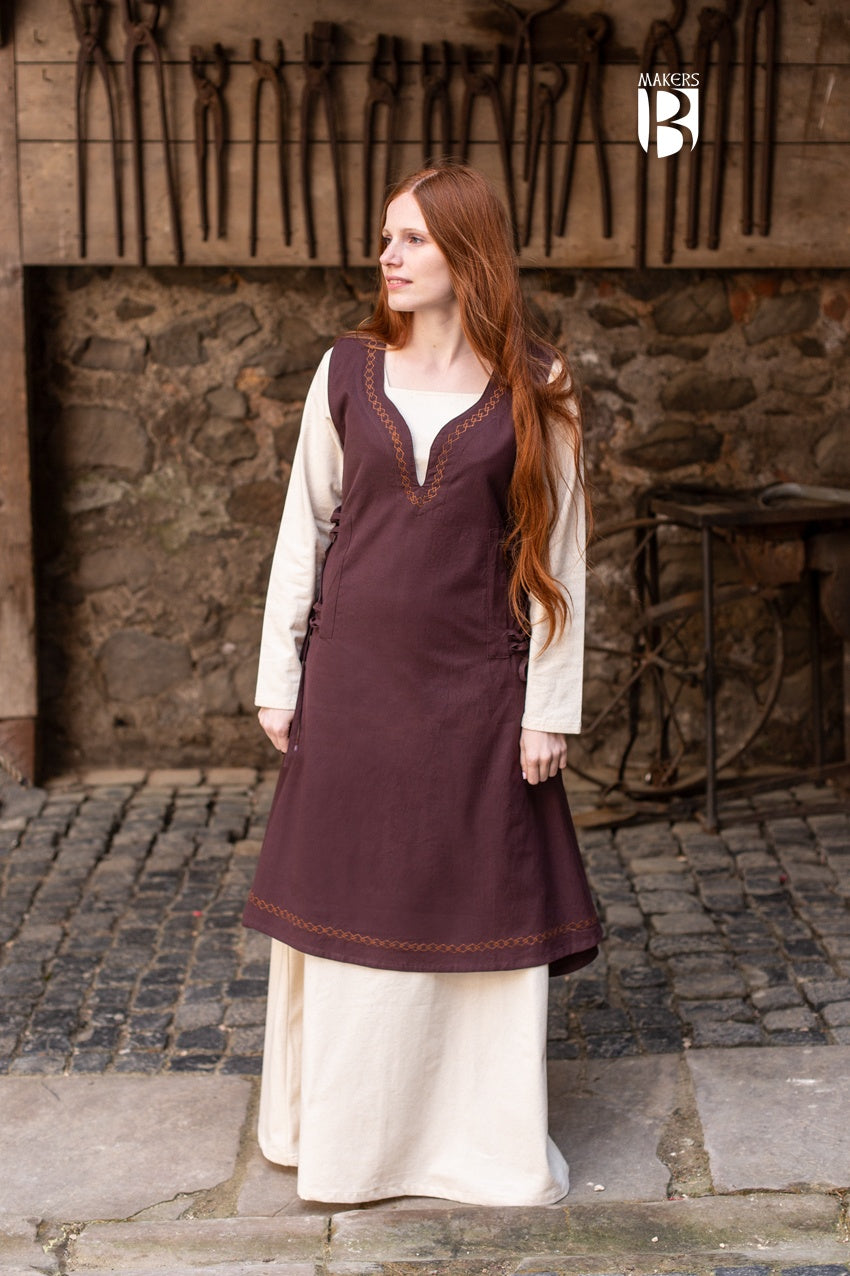 Elegant Lannion Brown Dress for Women - Perfect for Weddings, Parties & Special Occasions