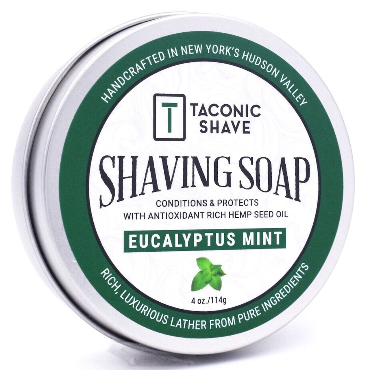 Organic Hemp Seed Oil Shaving Soap - 4oz Bar for Men's Wet Shaving - Smooth Shave & Skin Hydration - Perfect for Sensitive Skin & Beard Care Routine