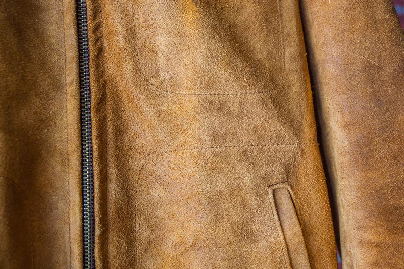 Schott NYC 370 Duke Men's Unlined Rough Out Suede Jacket - Vintage Biker Style for Casual Wear & Motorcycle Riding