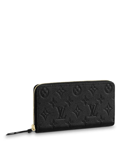 LV Clemence Wallet Monogram Empreinte Leather Noir - Luxury Women's Designer Wallet for Everyday Use & Special Occasions