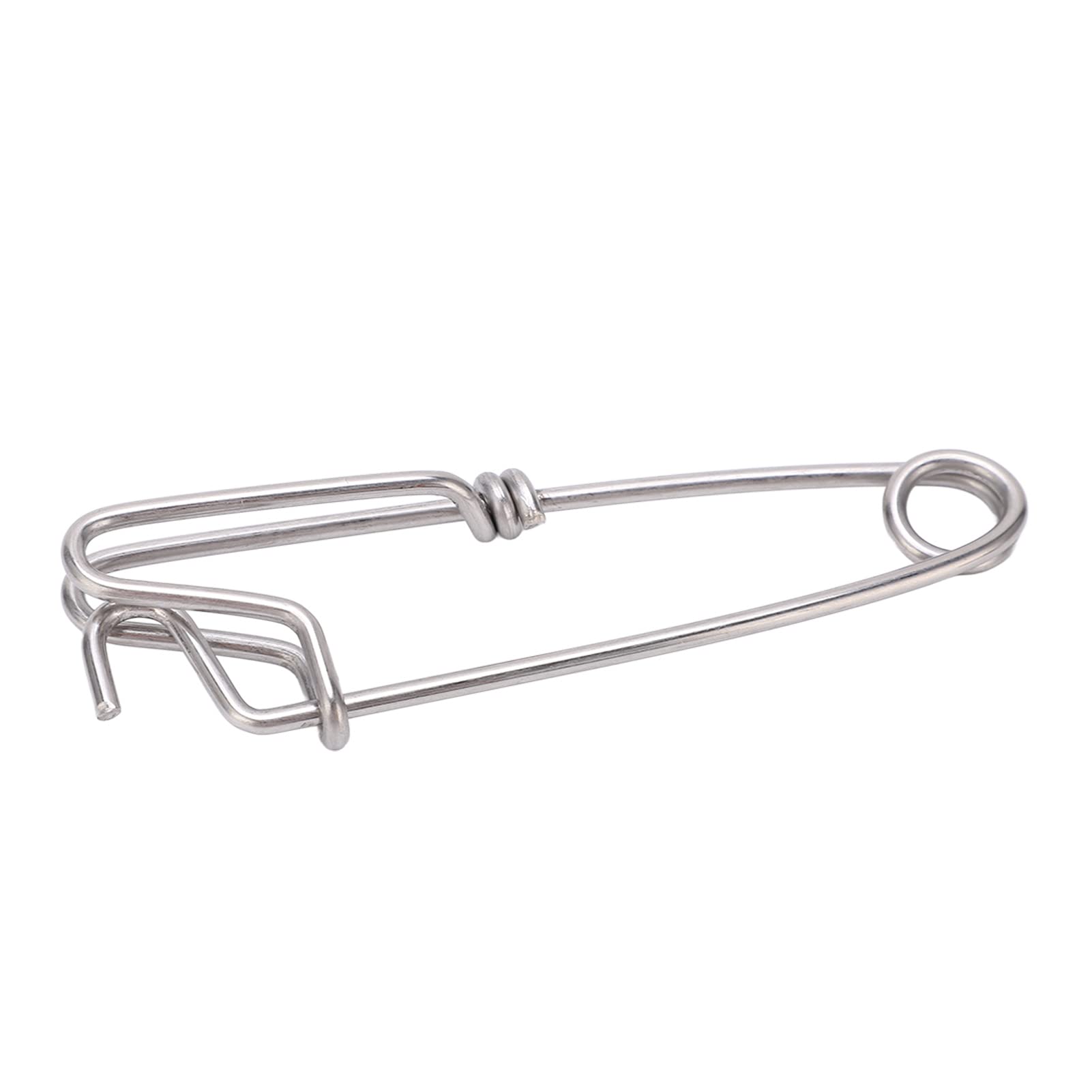 5-Pack Durable Stainless Steel Longline Fishing Clips (2.6x100mm) - Heavy Duty Saltwater Fishing Gear for Tuna, Swordfish & Deep Sea Fishing - Perfect for Boat, Pier & Offshore Angling Accessories