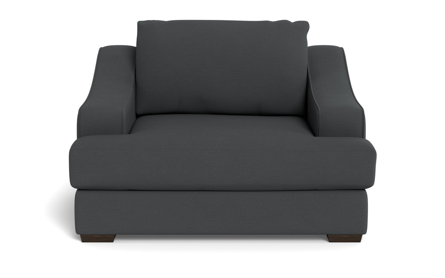 Austonian 56 Arm Chair - Modern Accent Chair with Upholstered Seat & Wooden Legs for Living Room, Bedroom, or Office - Comfortable Lounge Chair for Relaxing & Reading