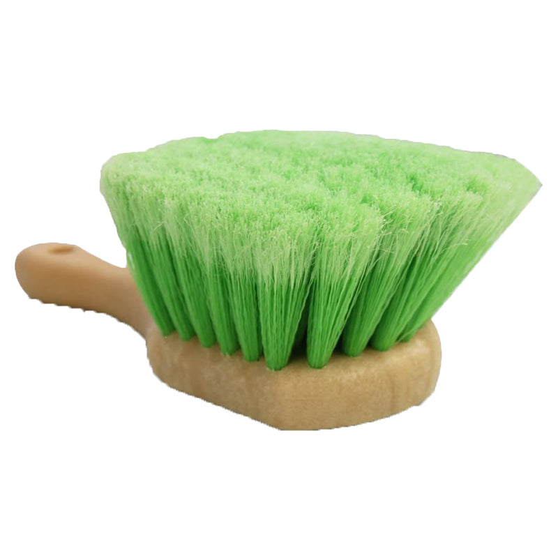 Premium Soft Feathered Bristle Tire Brush - Heavy Duty Car Wheel Cleaner for Cars, Trucks & SUVs - Gentle Yet Effective Scrubbing for Alloy Rims & Tires - Perfect for Auto Detailing & Car Wash Enthusiasts