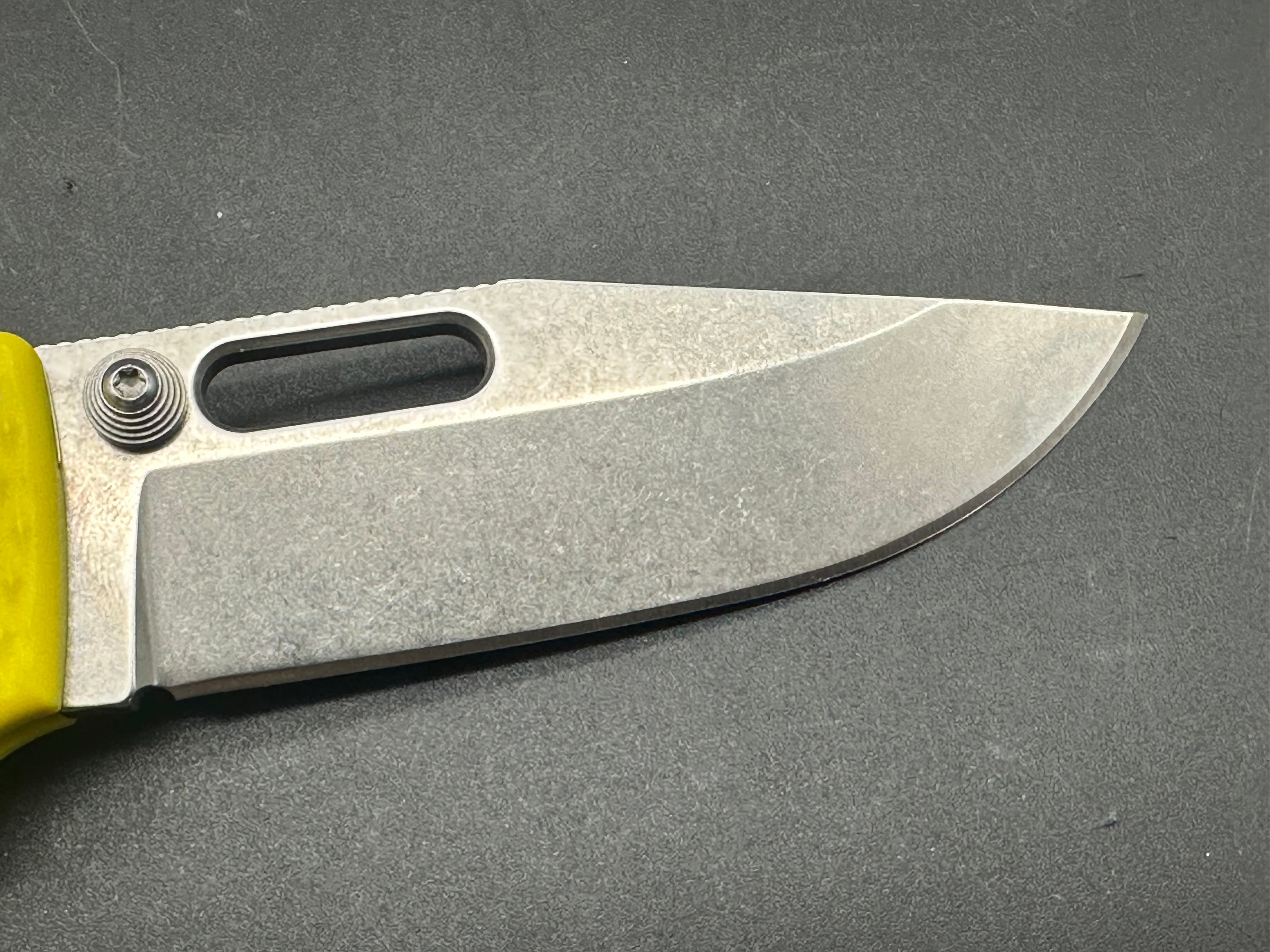 Demko AD20 Folding Knife with Yellow FRN Scales & 20CV Blade - EDC, Outdoor Camping, Hunting, and Survival Tool