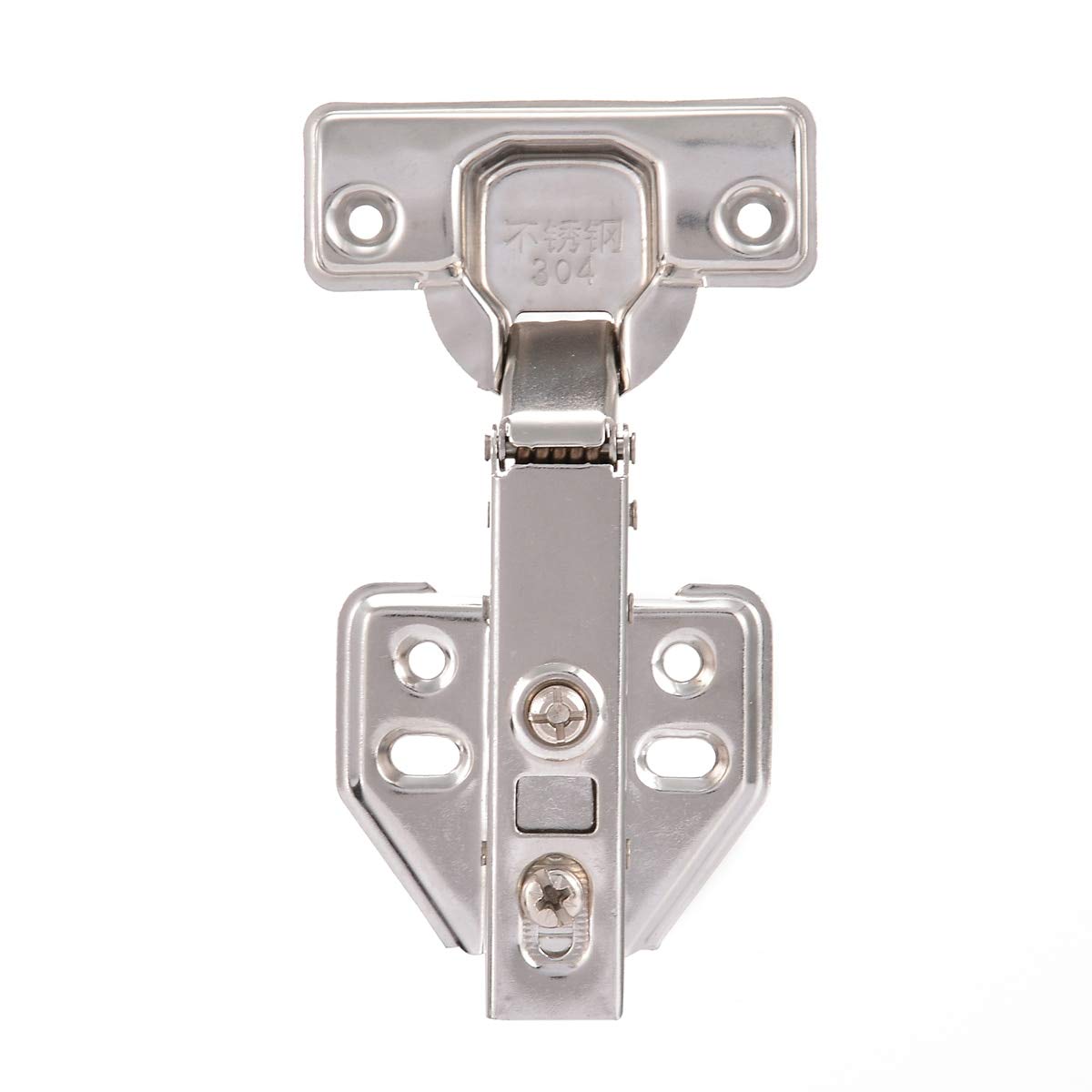 Soft Close Hydraulic Cabinet Hinges - Full Overlay Kitchen Cupboard Door Hinge with Safety Plate - Durable Hardware for Home Furniture & DIY Projects (Perfect for Kitchen Cabinets, Wardrobes, and Storage Units)