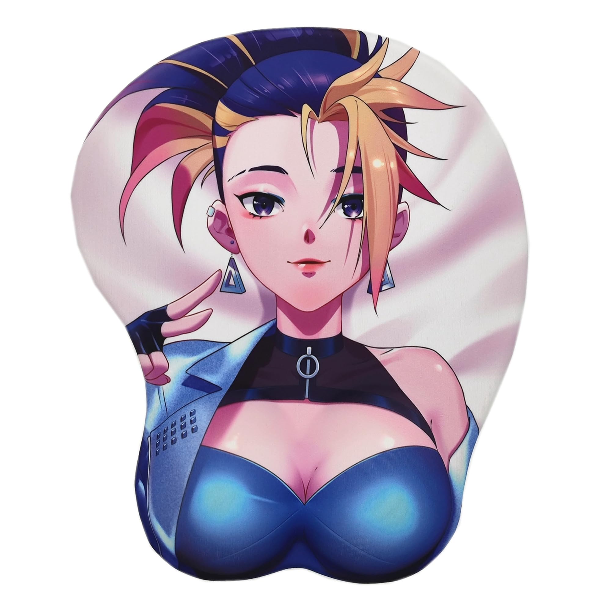 Akali 3D Anime Gaming Mouse Pad with Ergonomic Wrist Rest - Non-Slip Base, Smooth Surface for PC & Laptop - Perfect for Office Work, Gaming & Graphic Design (MP-Akali)