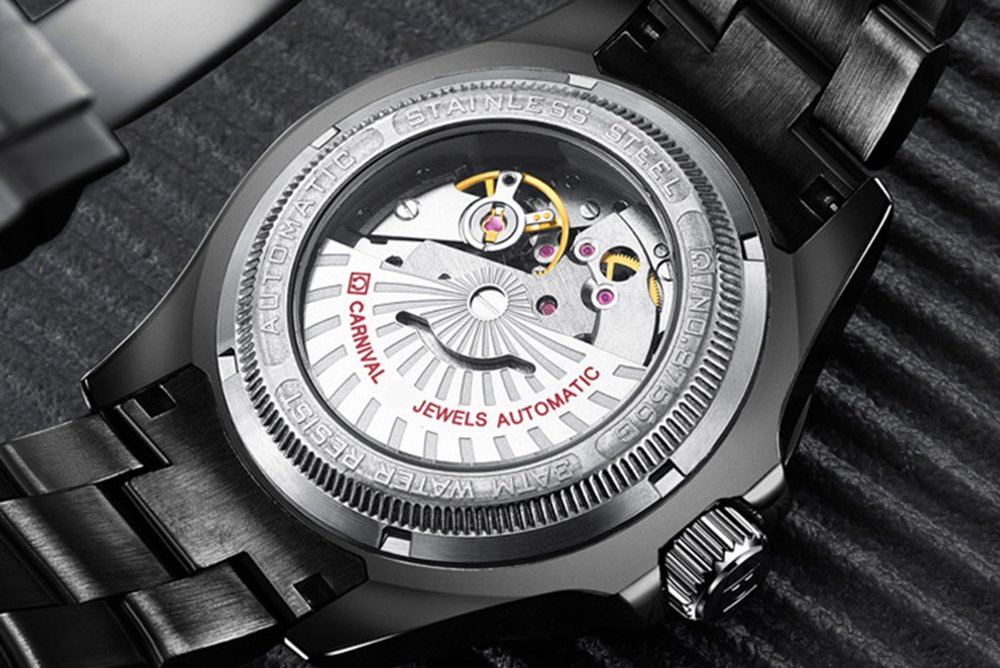 MASTOP Men's Automatic Diver Watch with Rotating Bezel - Classic Analog Luxury Dress Watch with Day & Week Display | Perfect for Business, Formal Events & Everyday Wear