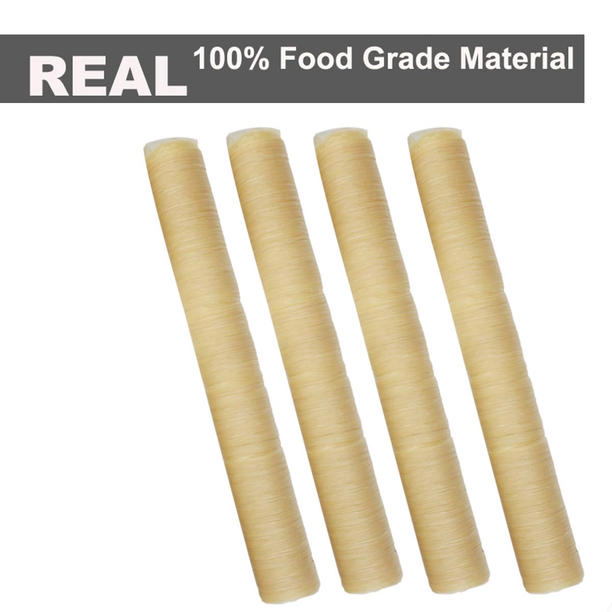 Premium 28mm x 14m Collagen Sausage Casing for Hot Dogs & Sausages - Natural Edible Sausage Skin for Homemade Sausage Making, BBQ, and Food Processing - Perfect for Home Chefs & Commercial Kitchens