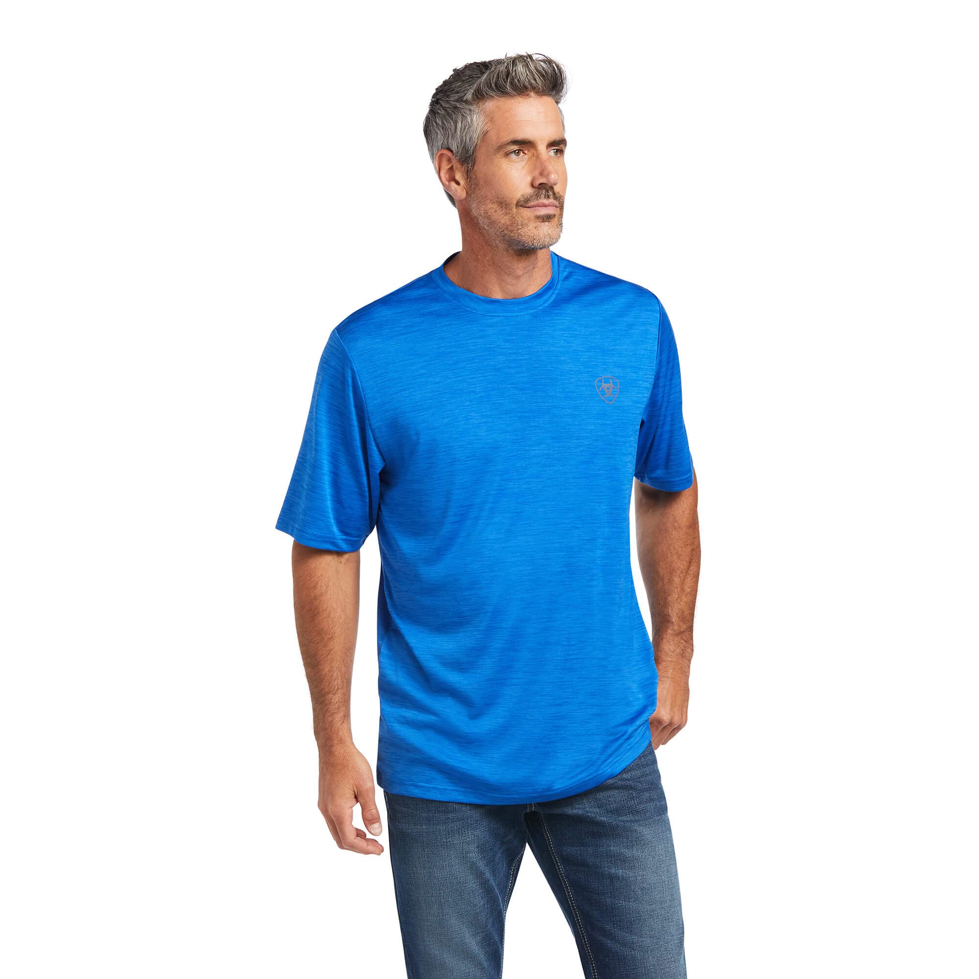ARIAT Men's Charger Shield Performance T-Shirt - Moisture Wicking, Breathable Workout & Casual Tee for Gym, Hiking & Everyday Wear