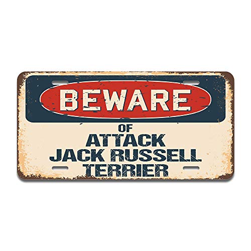 Beware of Attack Jack Russell Terrier