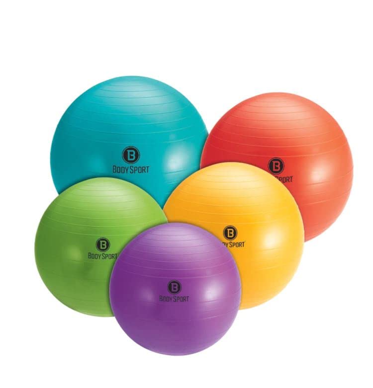 Premium Anti-Burst Exercise Ball for Yoga, Pilates & Core Workouts - 65cm Stability Ball for Home Gym & Office Fitness - Supports Balance, Strength & Flexibility Training