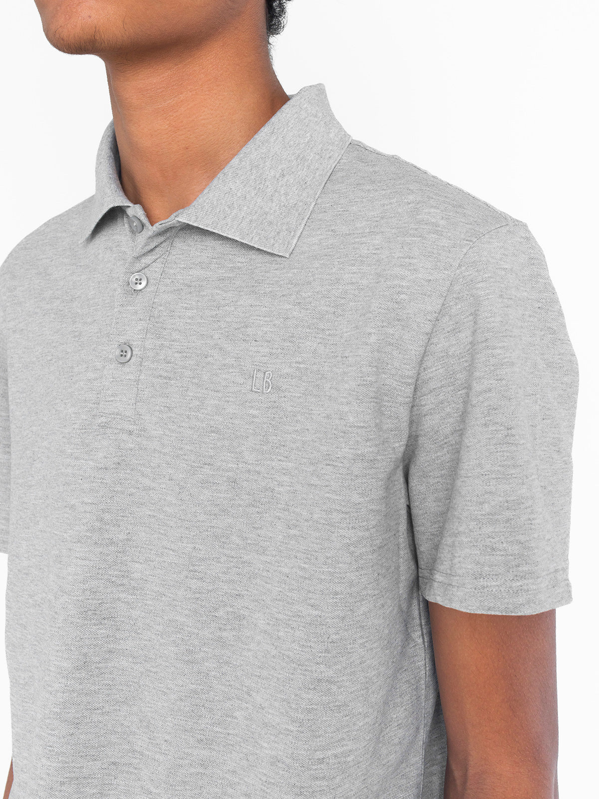 Premium Men's Classic Polo Shirt - Soft Cotton Comfort Fit Casual Wear - Grey - Perfect for Office, Golf & Everyday Outfits