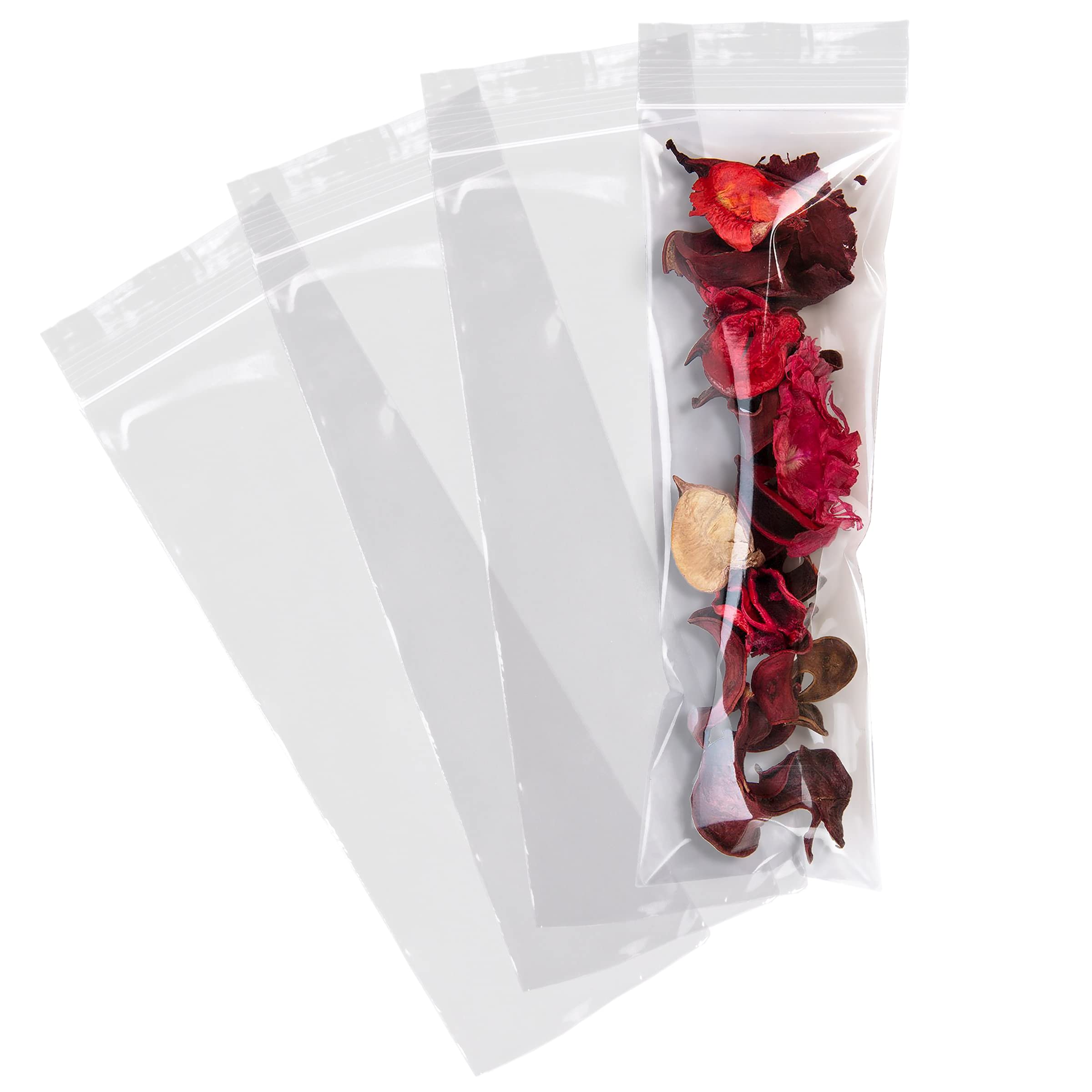 1000 Pack APQ 3x10 Inch Clear Reclosable Zipper Bags - 2 Mil Thick Waterproof Plastic Storage Bags for Jewelry, Crafts & Industrial Use | Durable Zipper Closure for Organizing Small Items