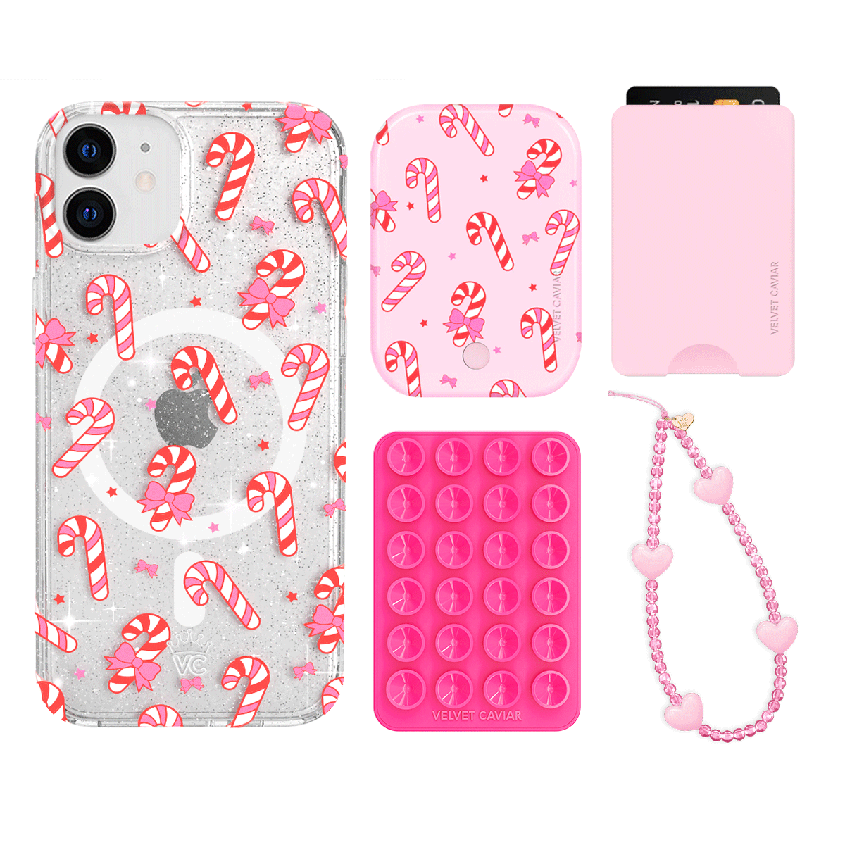 Peppermint Princess iPhone Wallet Case with Card Holder - Slim Protective Cover for iPhone 13/14/15 Pro Max - Perfect for Travel, Shopping & Everyday Use